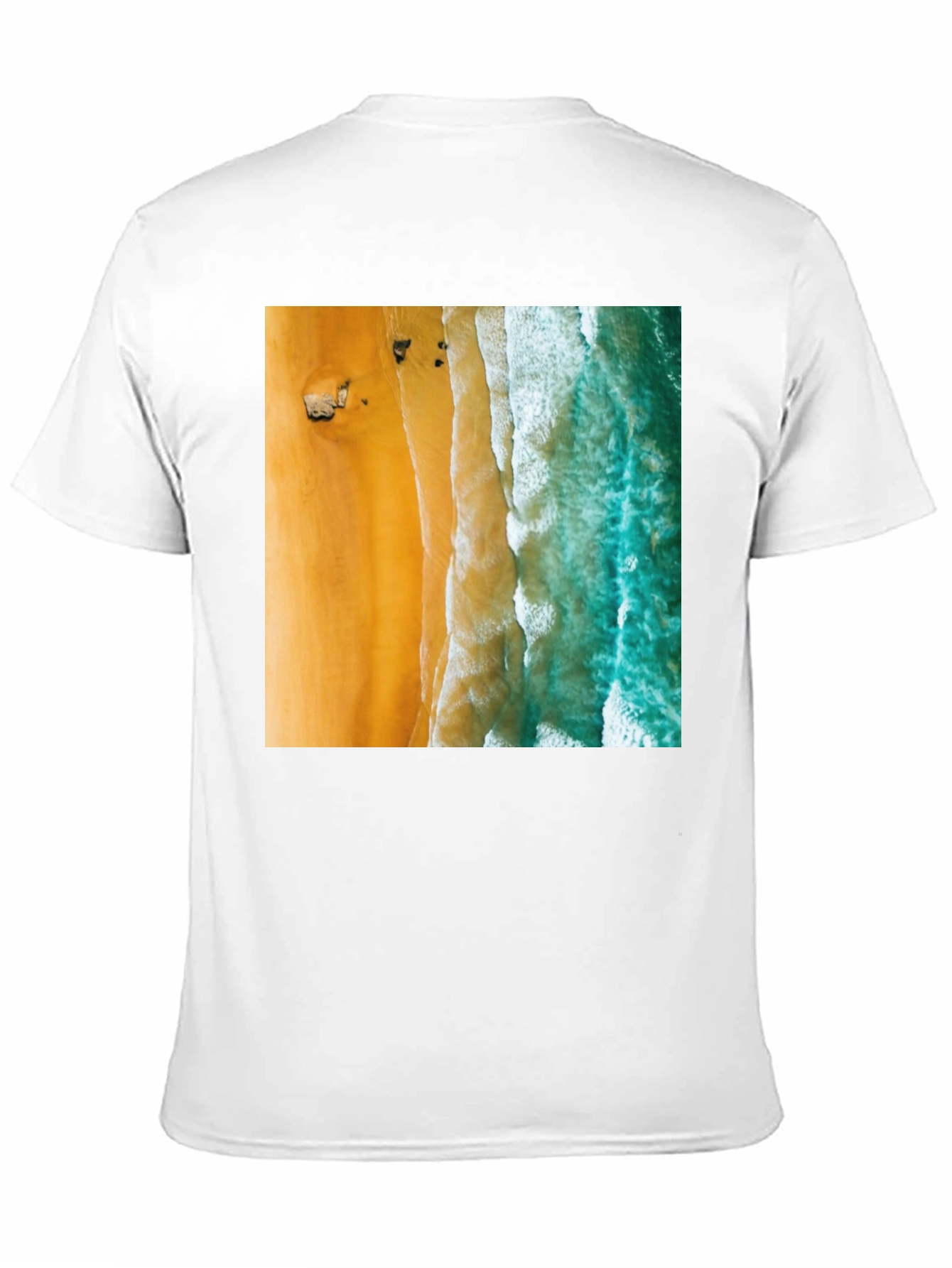 Beach Aerial View Graphic Tee