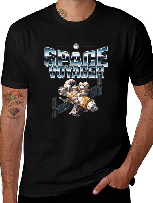 Space Voyager Graphic T-Shirt - Sci-Fi Design