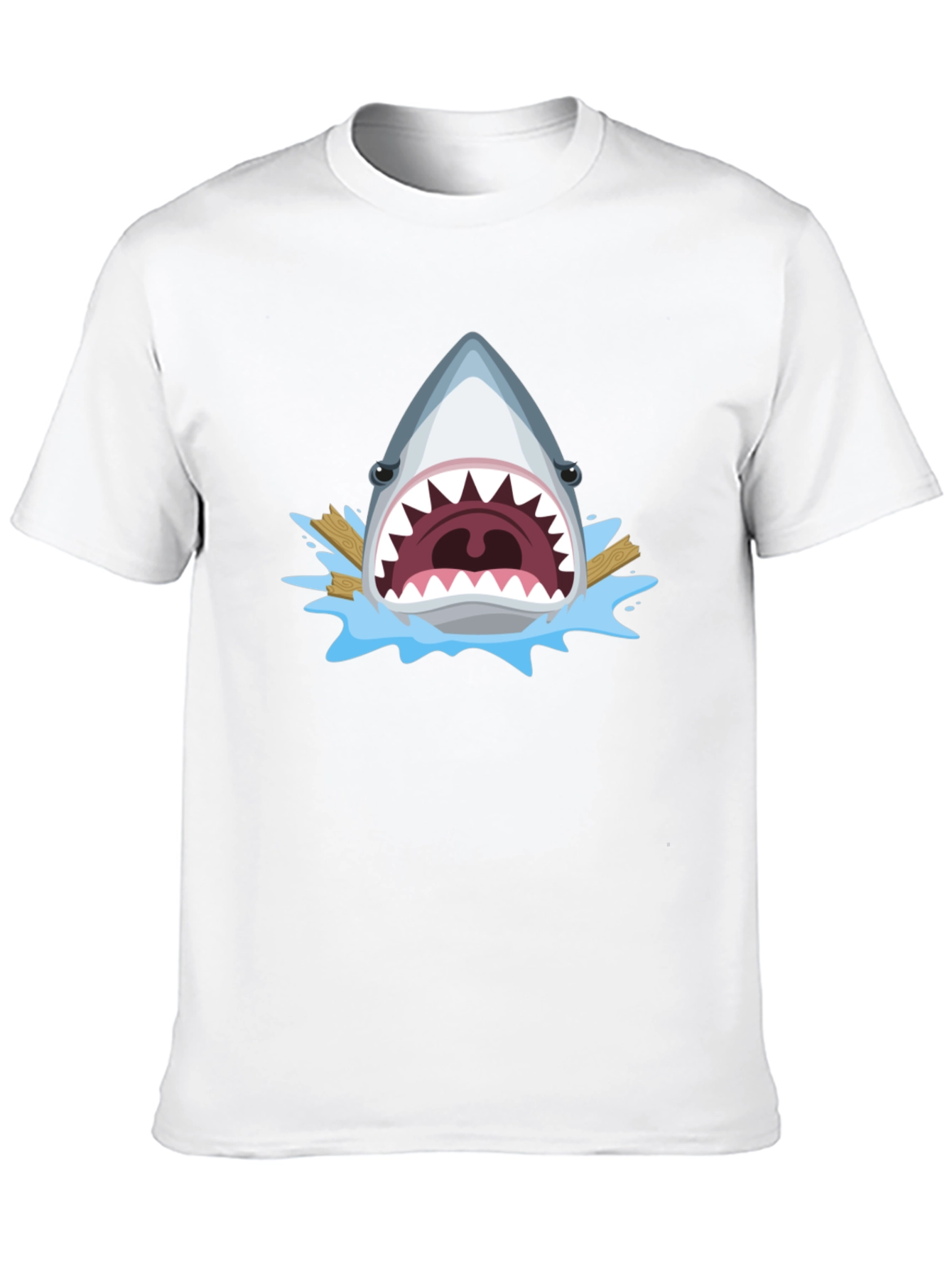 Shark Attack Graphic Tee - Mens Black T-Shirt