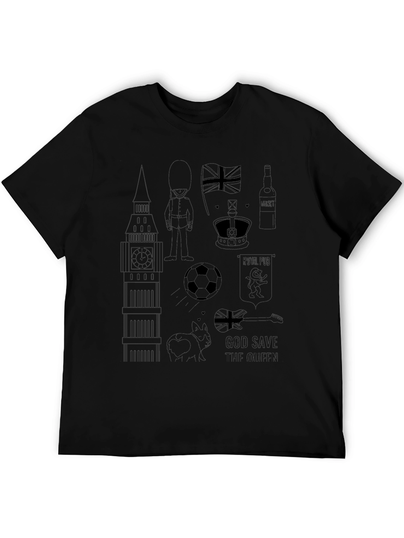 London Icons Black T-Shirt