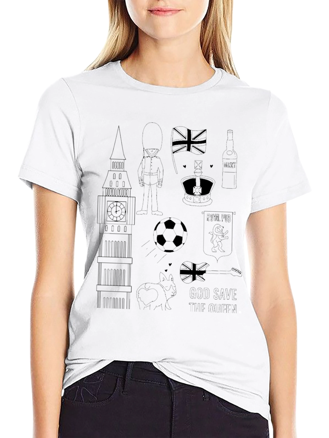 London Icons Black T-Shirt