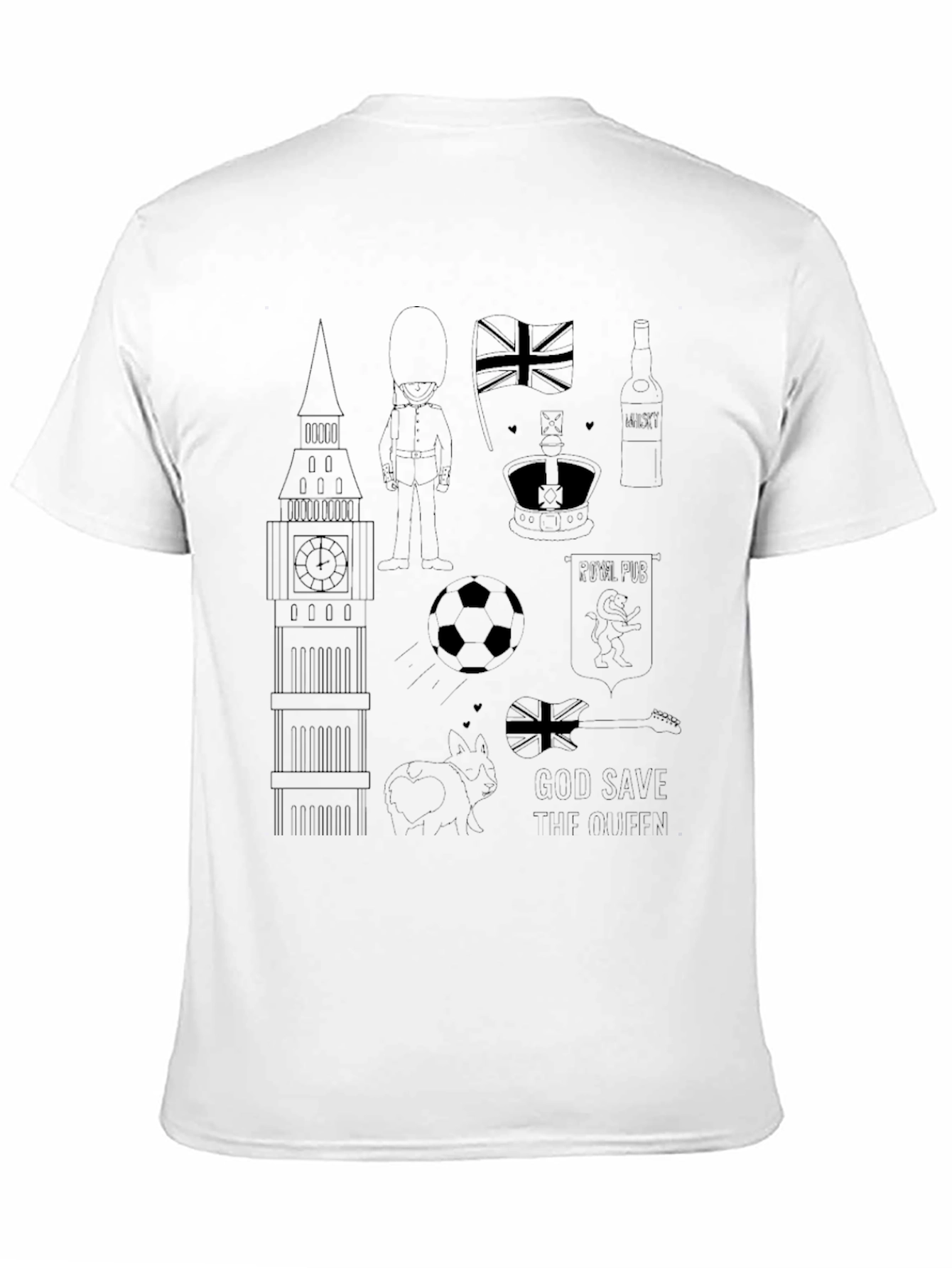 London Icons Black T-Shirt