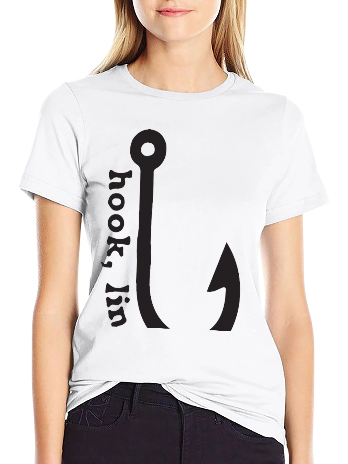 Mens Black Hookin T-Shirt