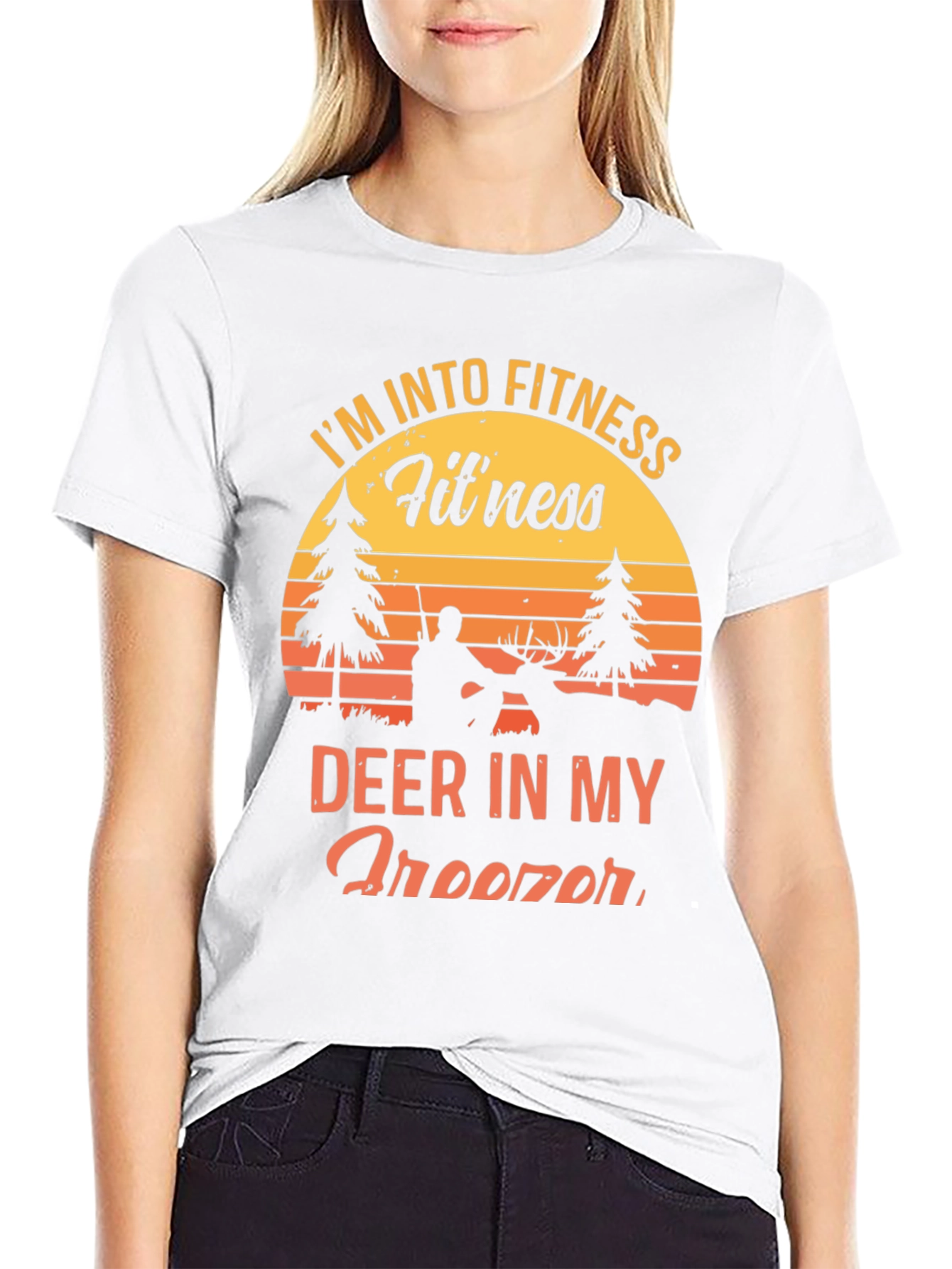 Fitness Deer Hunting Graphic T-Shirt