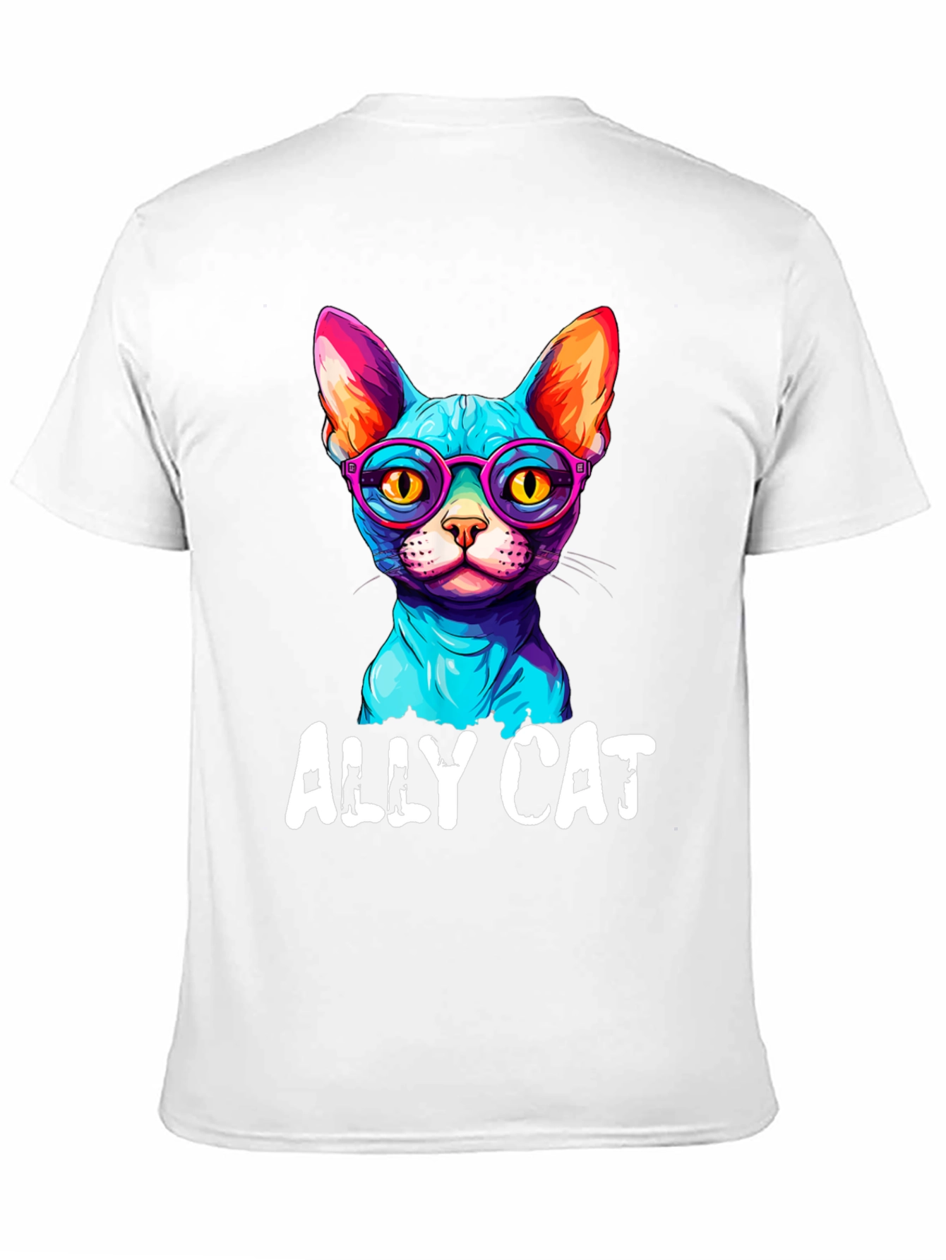 Ally Cat Graphic Tee - Cool Cat Design
