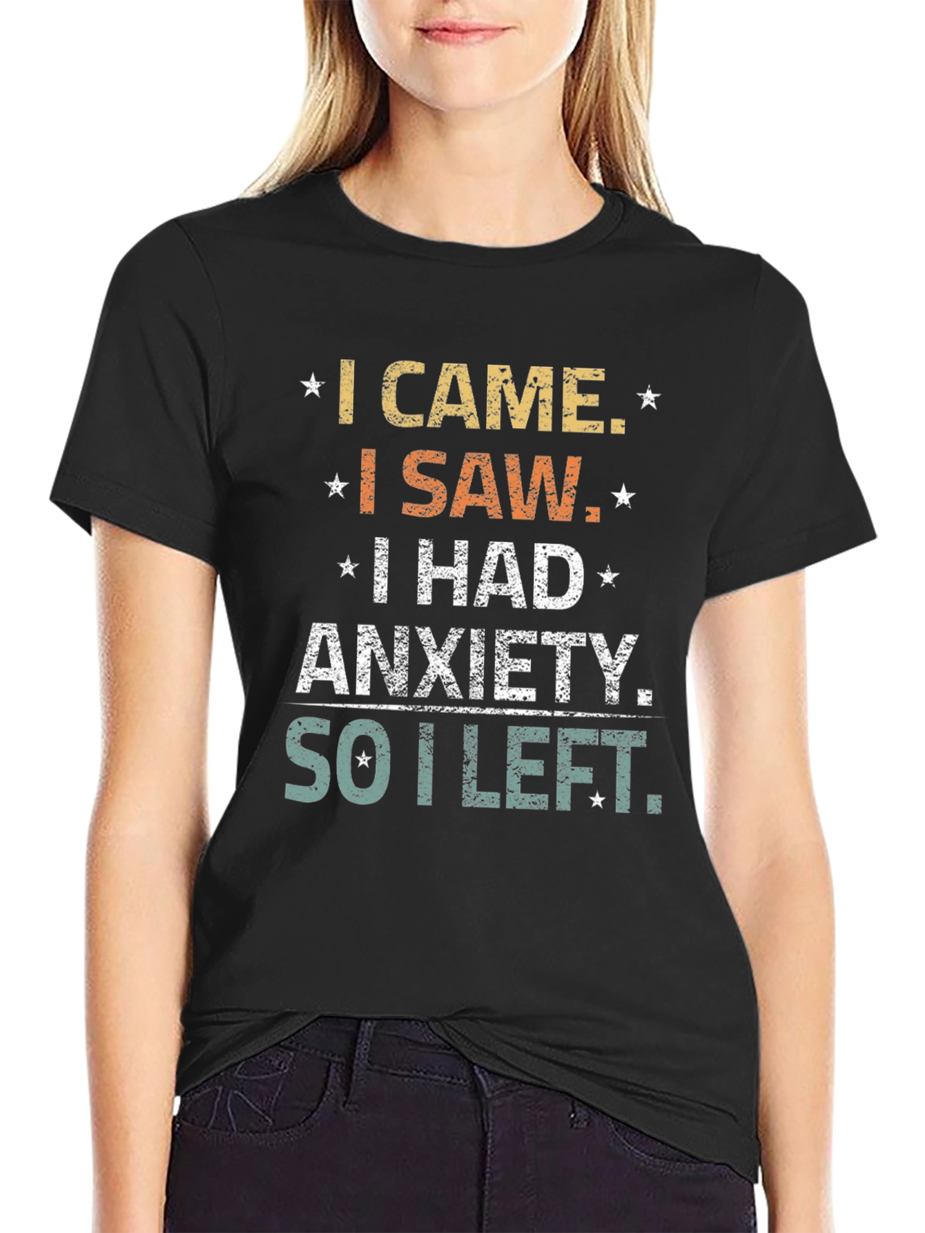 Anxiety Statement Graphic T-Shirt
