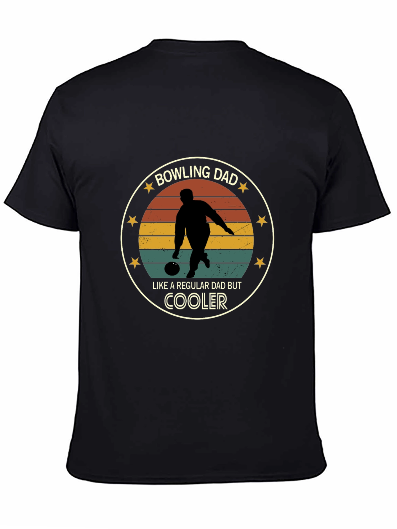 Bowling Dad Graphic Tee - Cool Dad Shirt