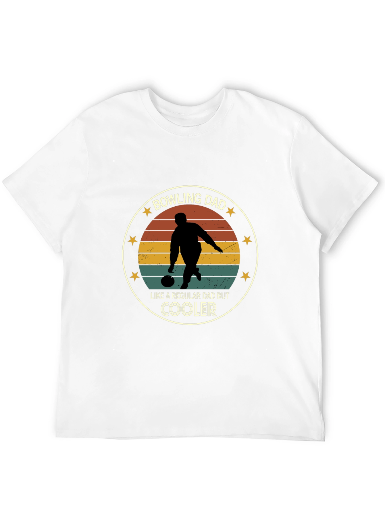 Bowling Dad Graphic Tee - Cool Dad Shirt