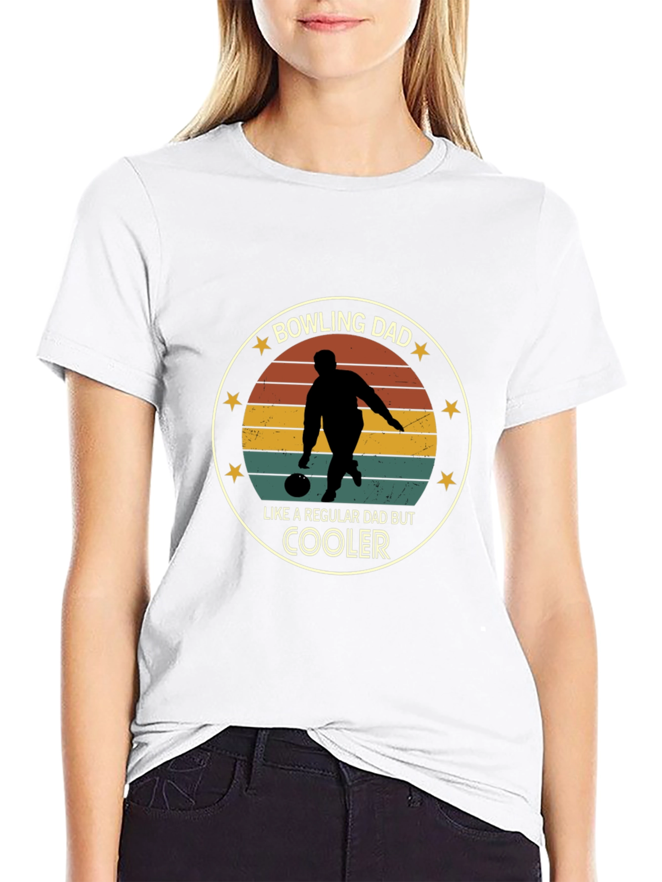 Bowling Dad Graphic Tee - Cool Dad Shirt