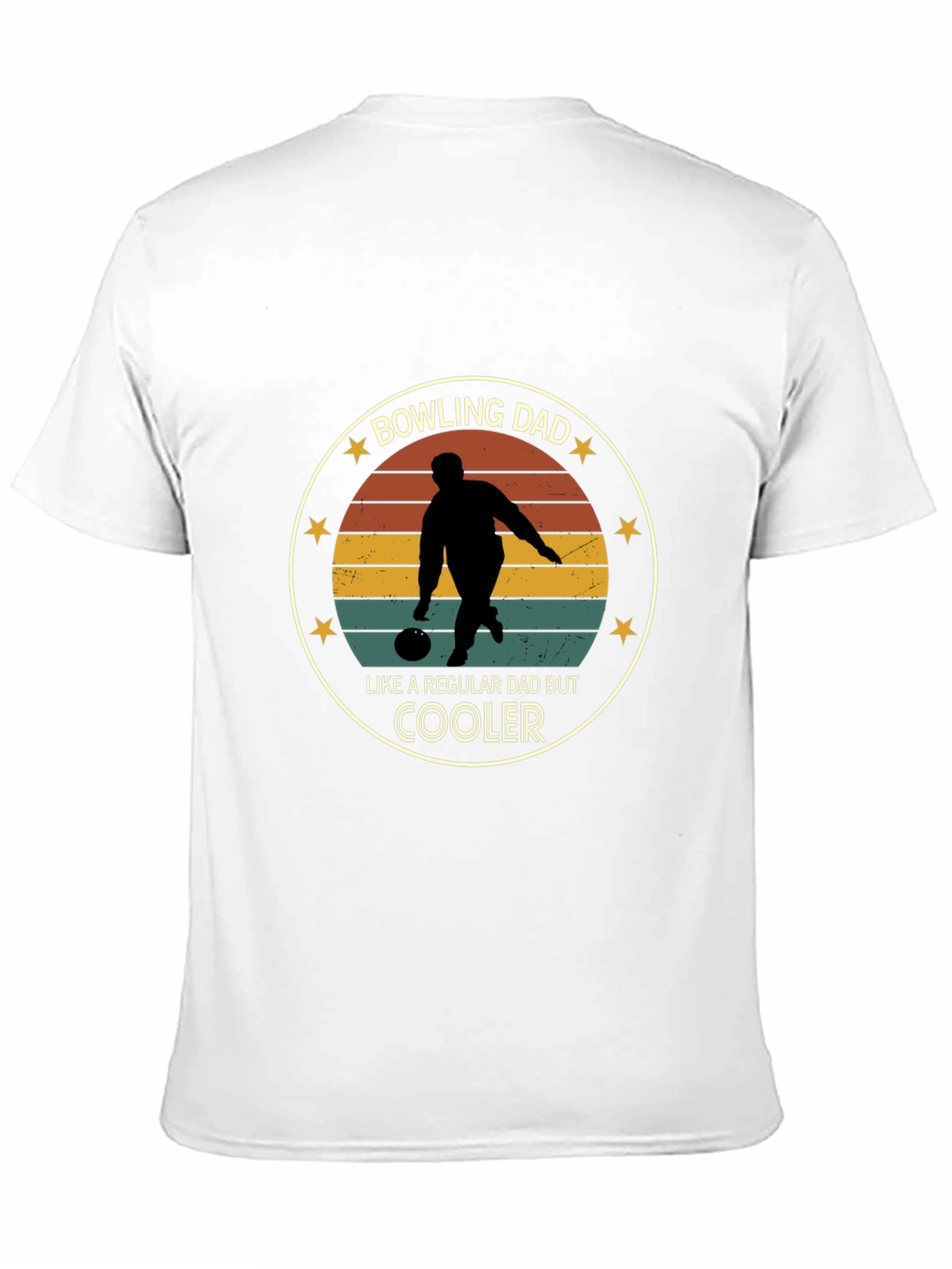 Bowling Dad Graphic Tee - Cool Dad Shirt