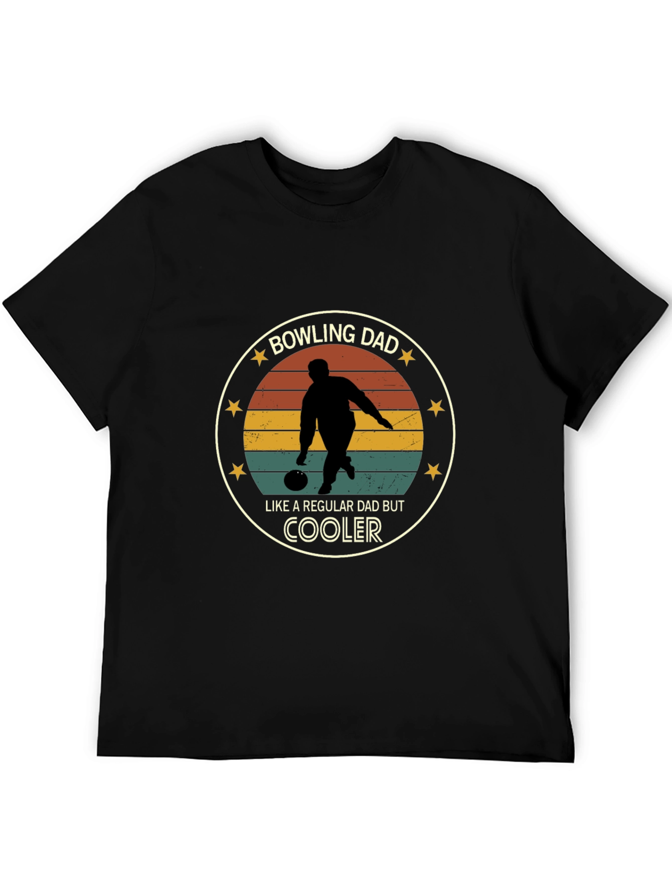 Bowling Dad Graphic Tee - Cool Dad Shirt