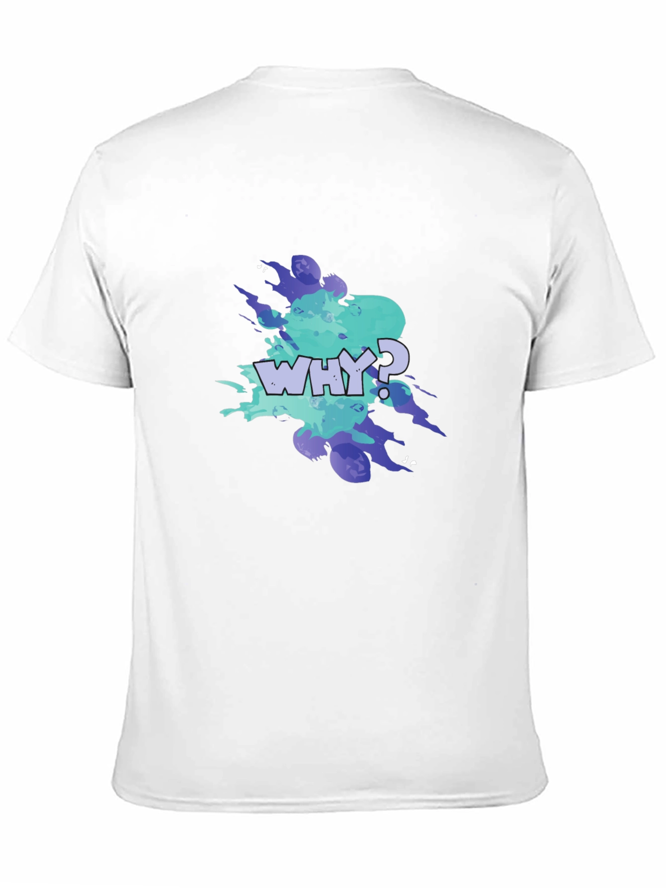 Why? Graphic Tee - Trendy Mens Black T-Shirt
