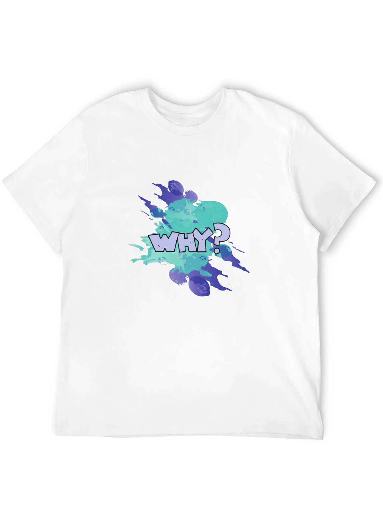Why? Graphic Tee - Trendy Mens Black T-Shirt