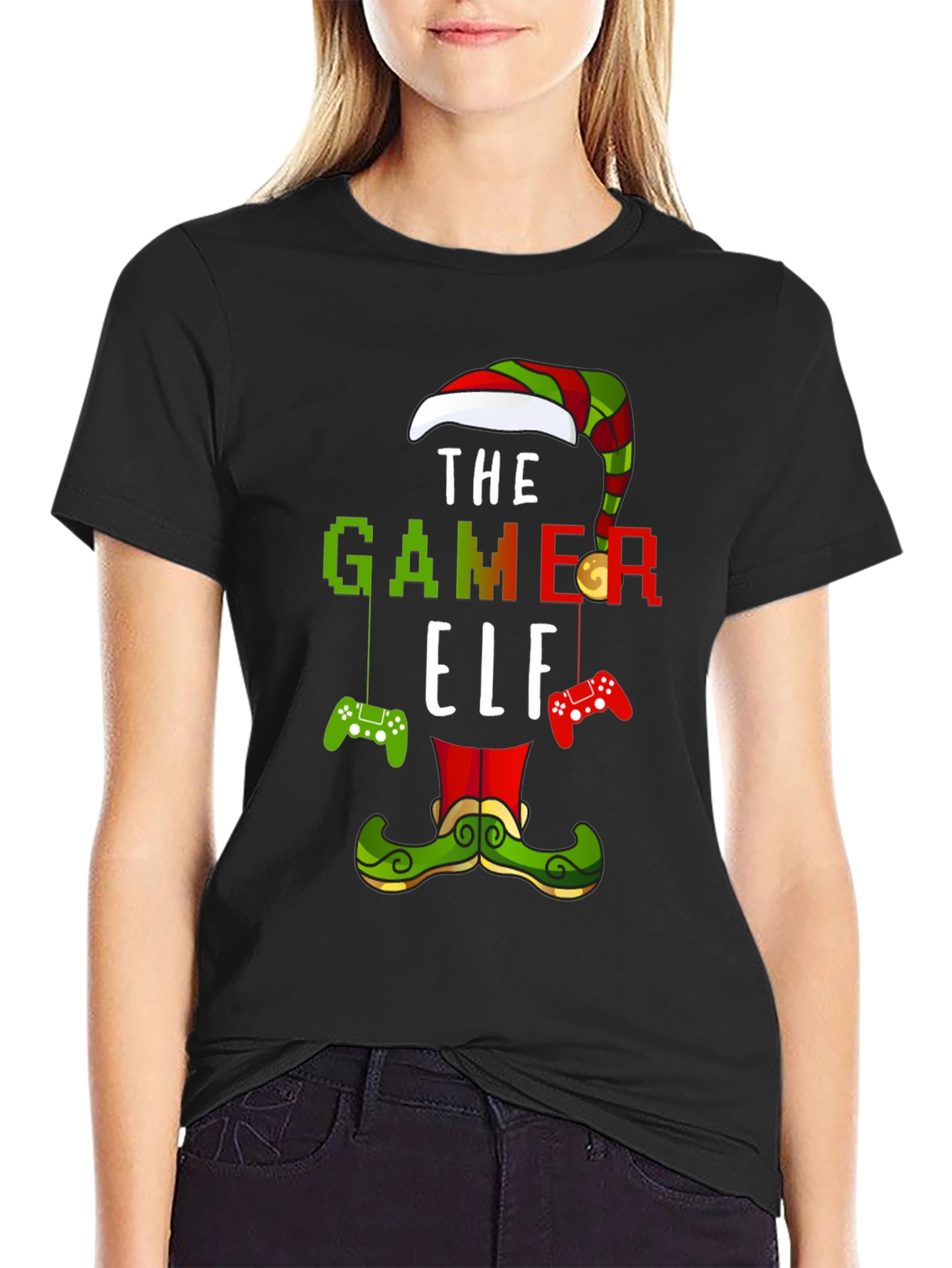 Gamer Elf Holiday T-Shirt