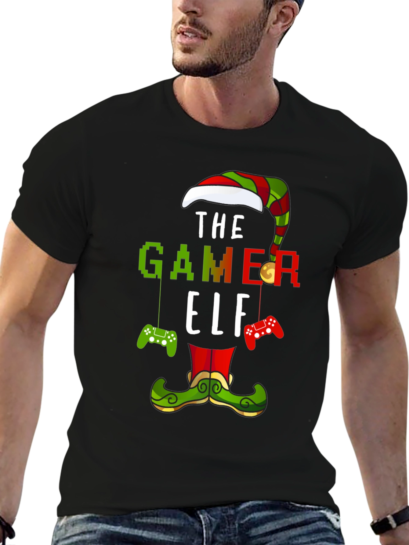 Gamer Elf Holiday T-Shirt
