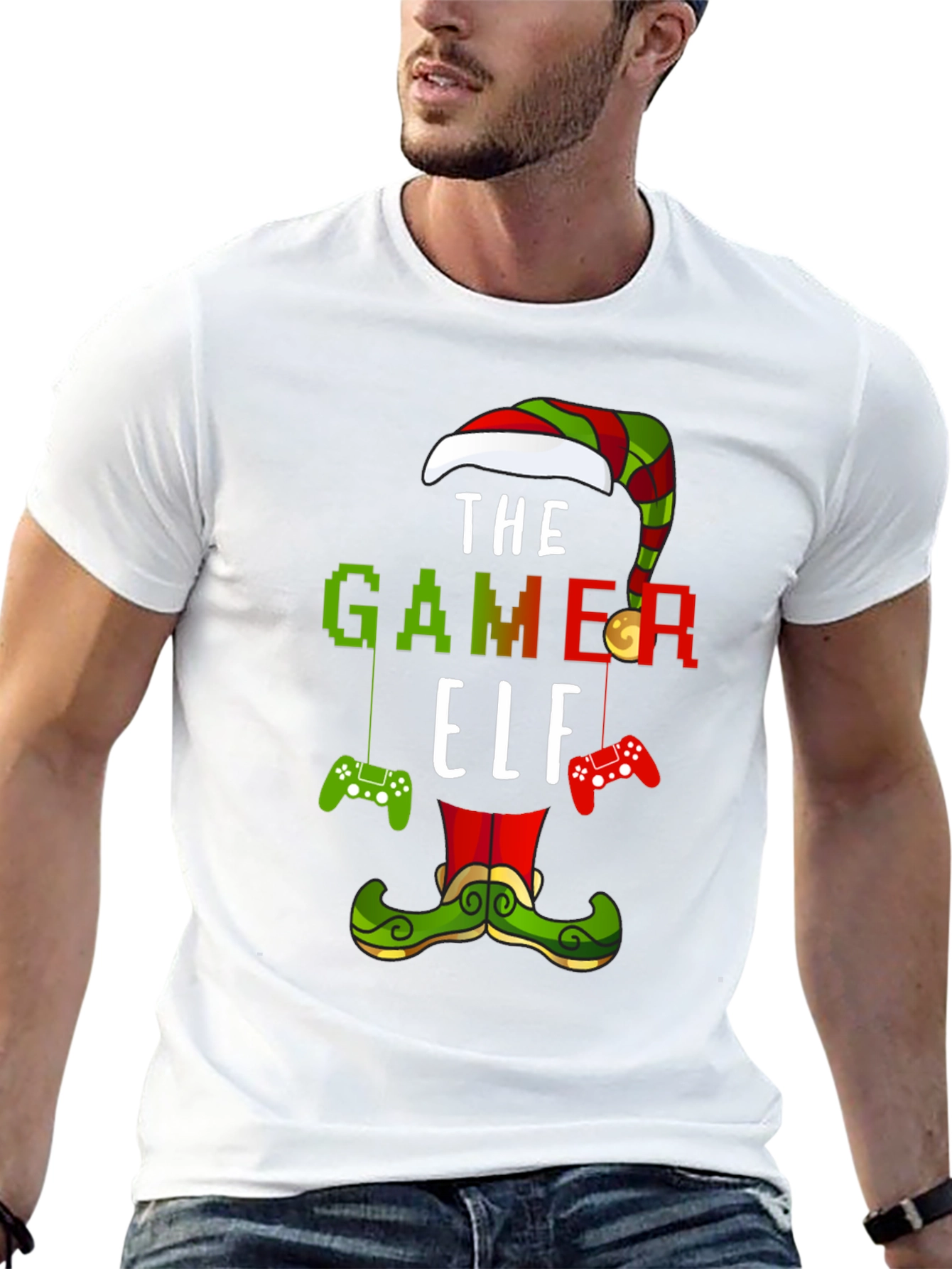 Gamer Elf Holiday T-Shirt