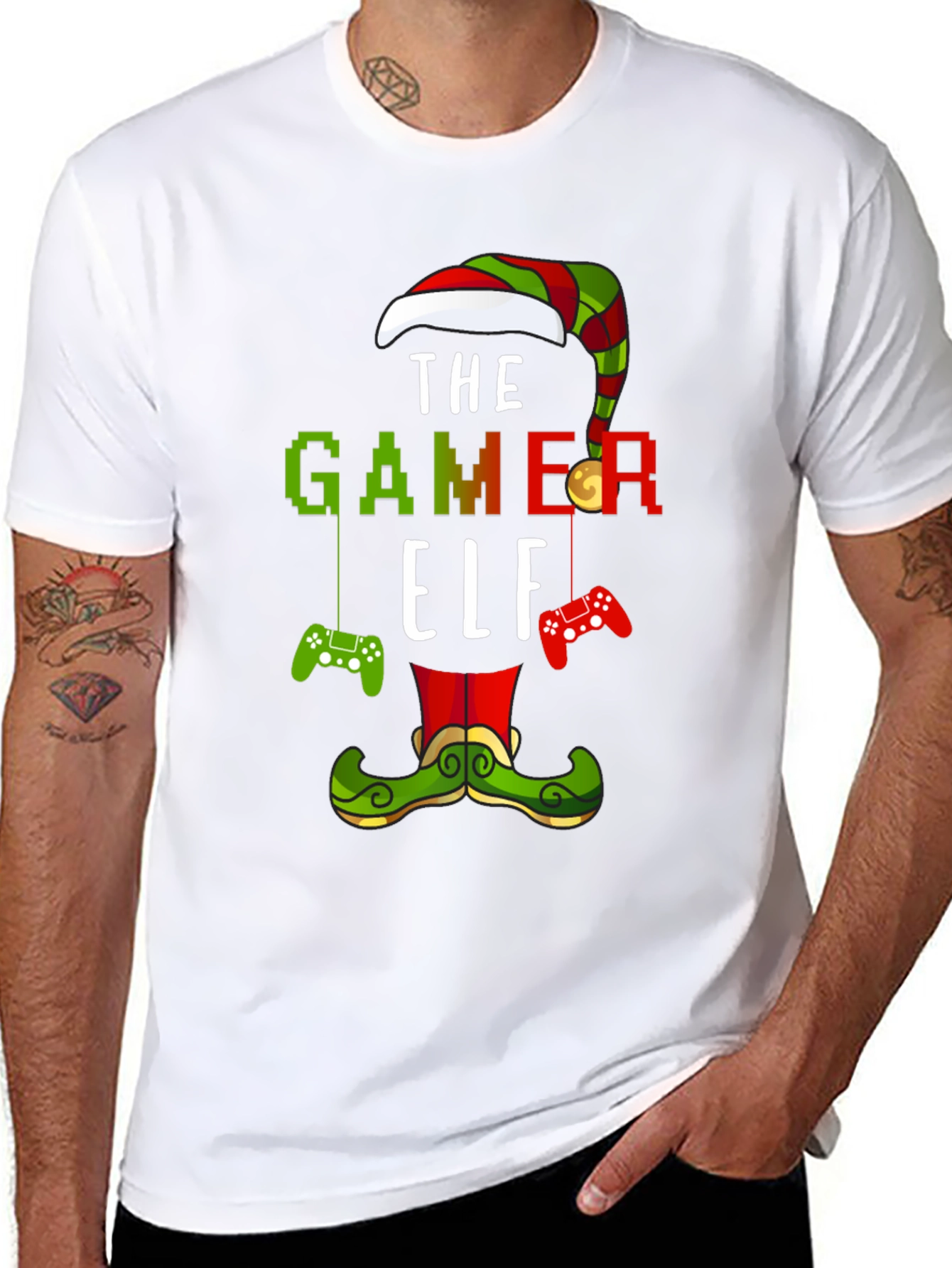 Gamer Elf Holiday T-Shirt