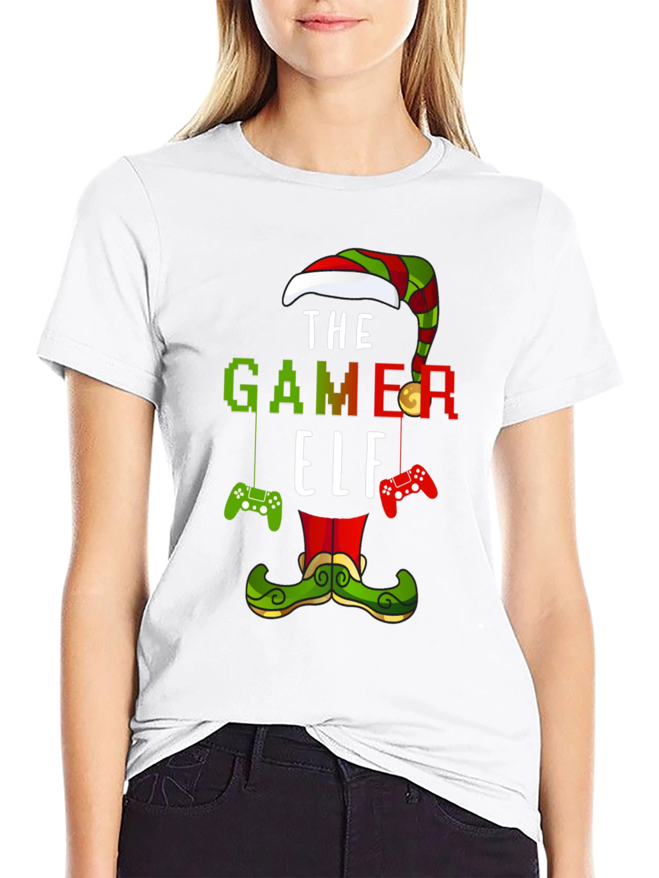Gamer Elf Holiday T-Shirt