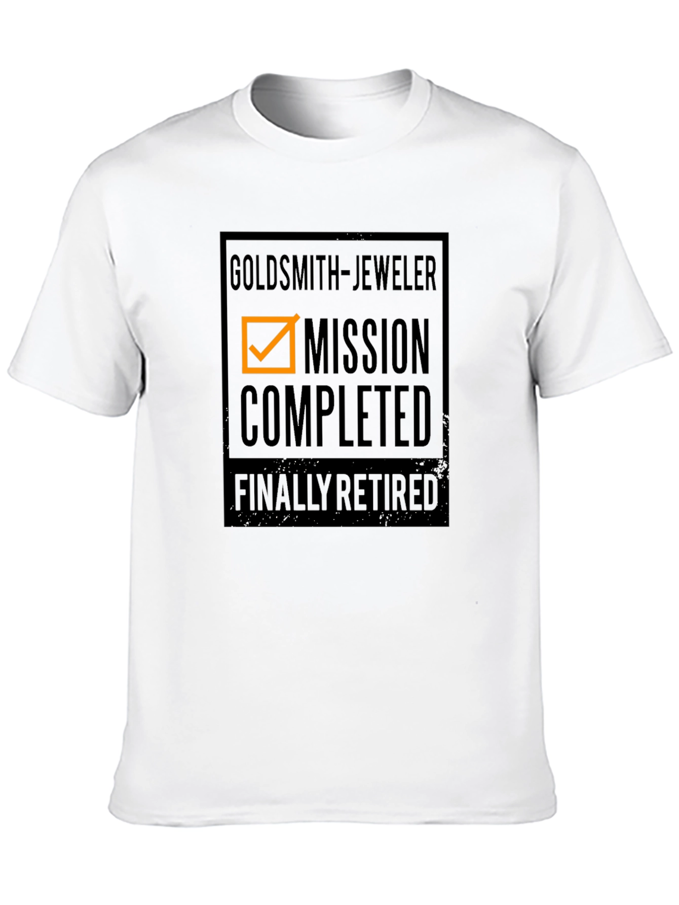 Goldsmith Jeweler Mission Completed Retired Black T-Shirt