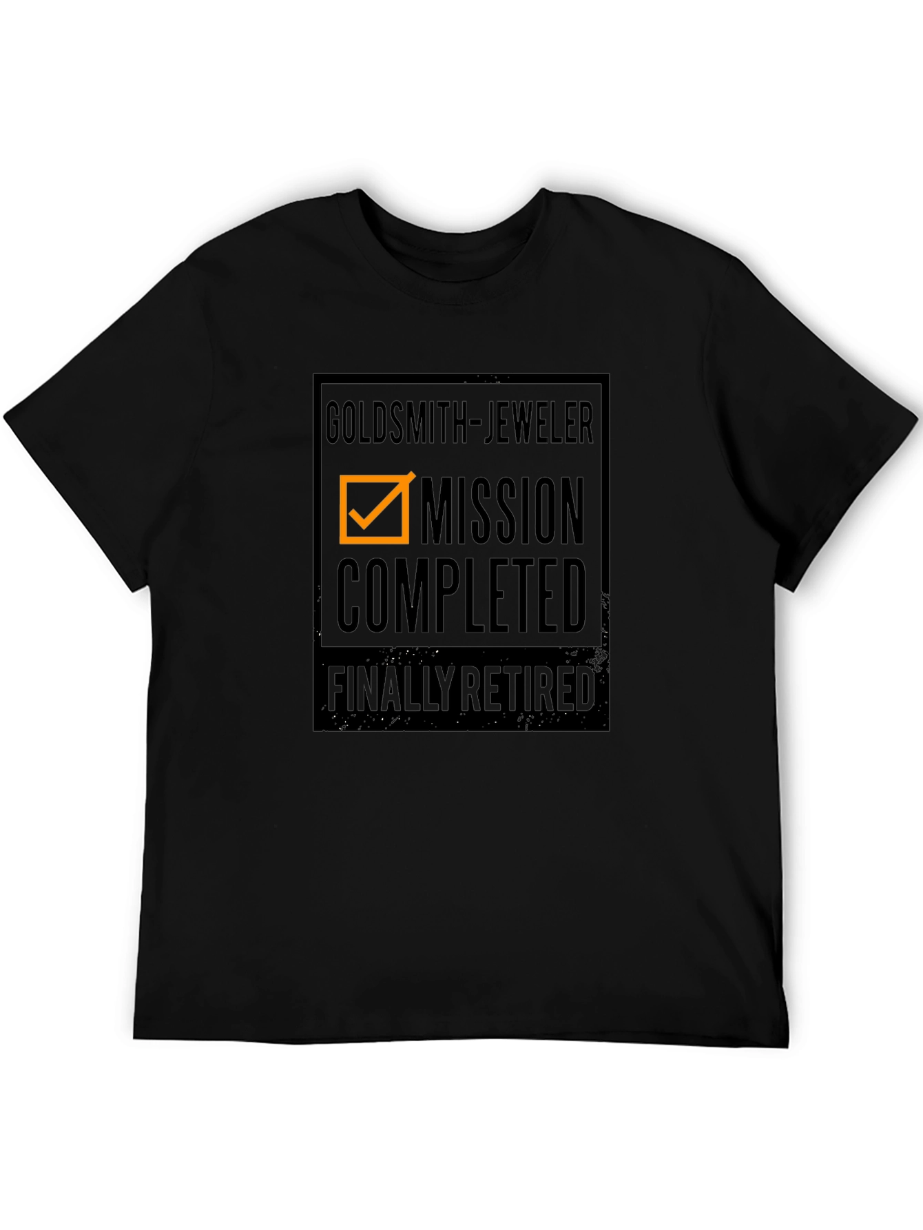 Goldsmith Jeweler Mission Completed Retired Black T-Shirt