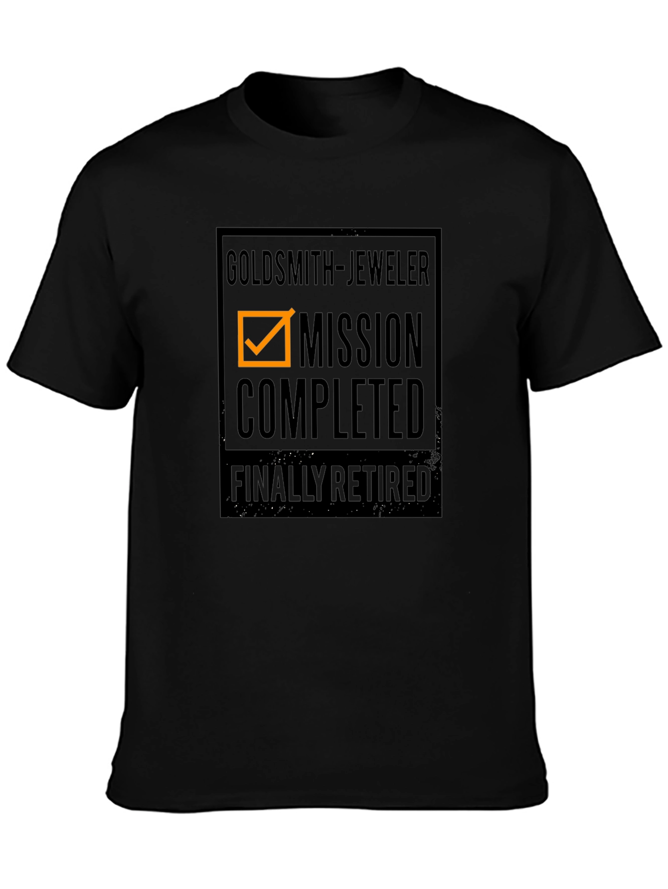 Goldsmith Jeweler Mission Completed Retired Black T-Shirt