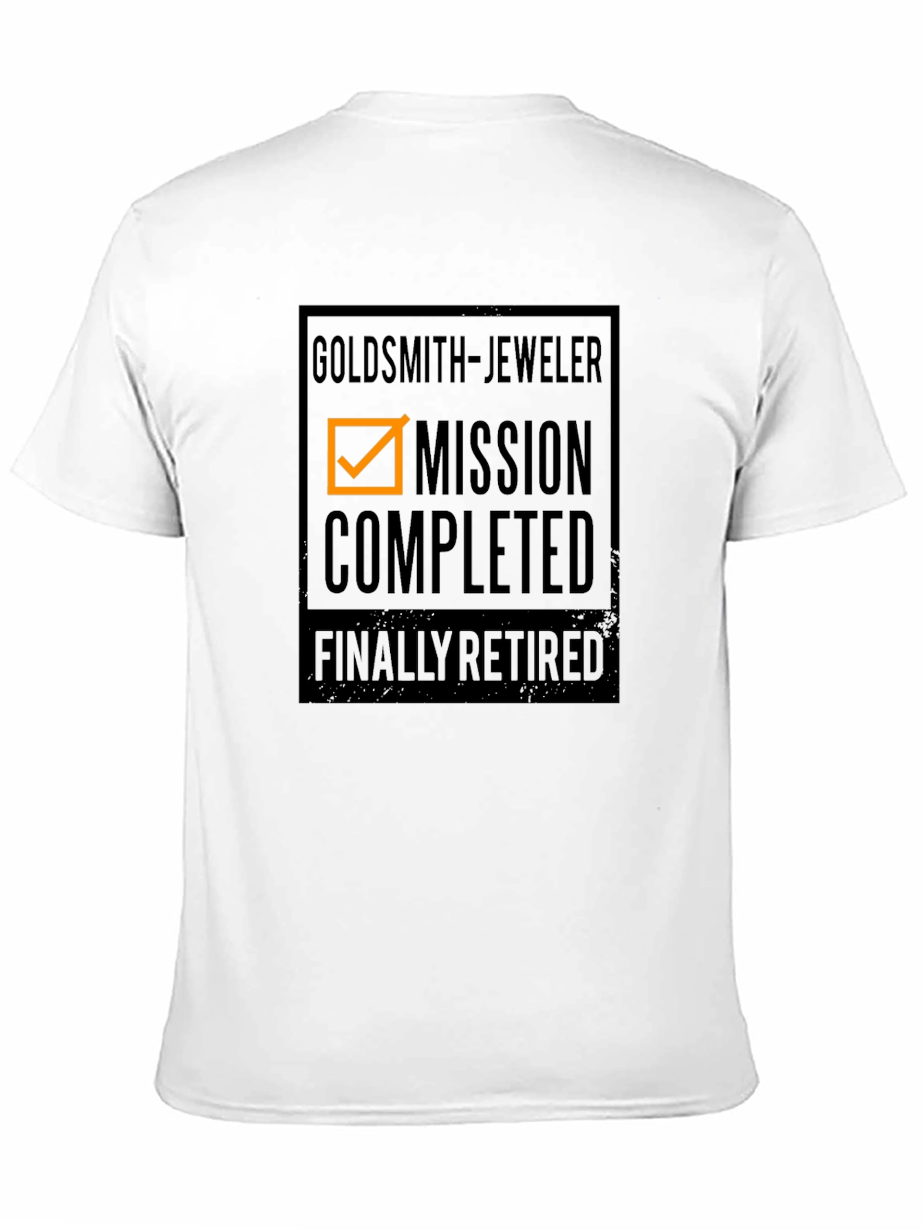 Goldsmith Jeweler Mission Completed Retired Black T-Shirt