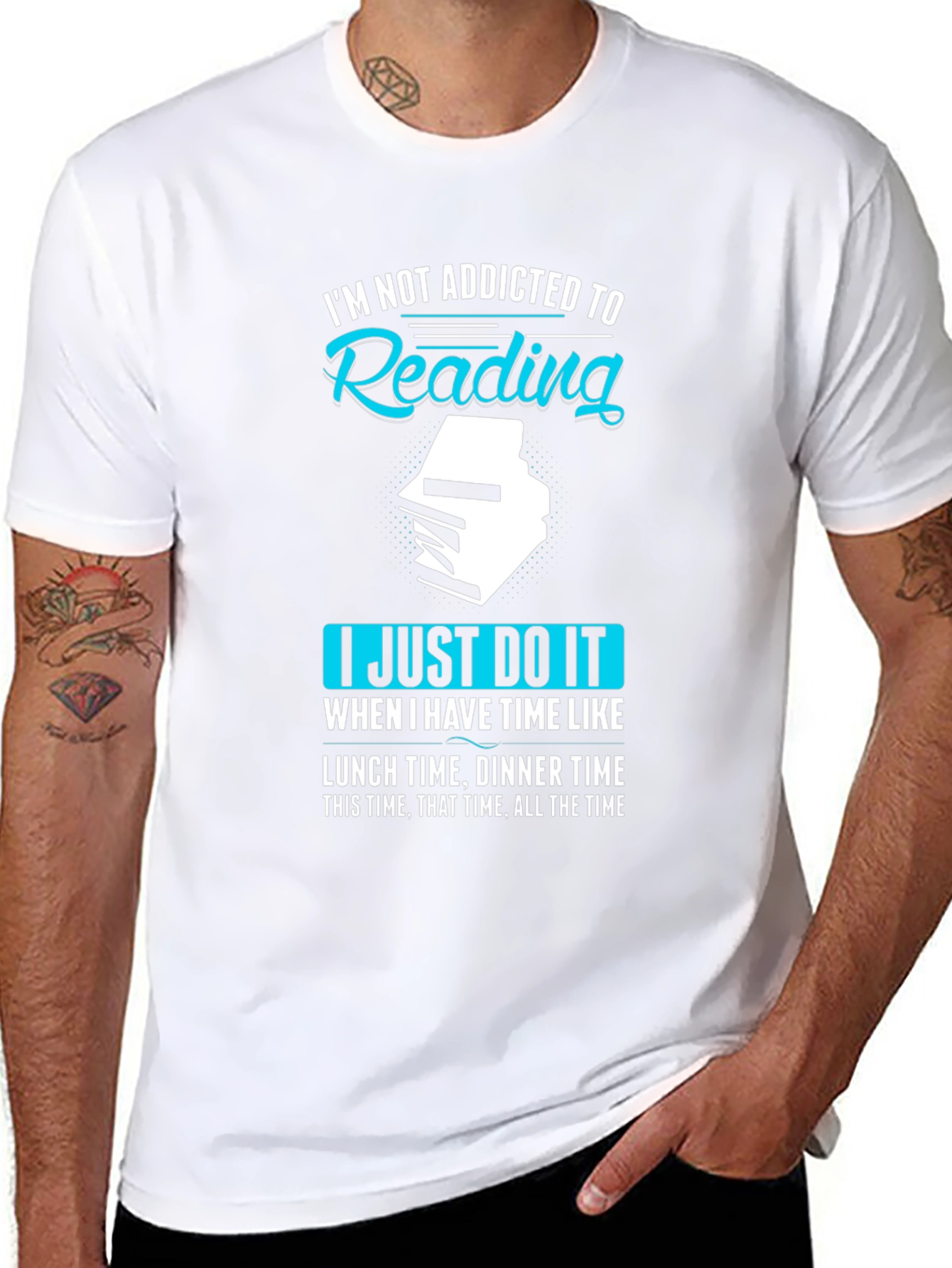 Reading Addict Black T-Shirt