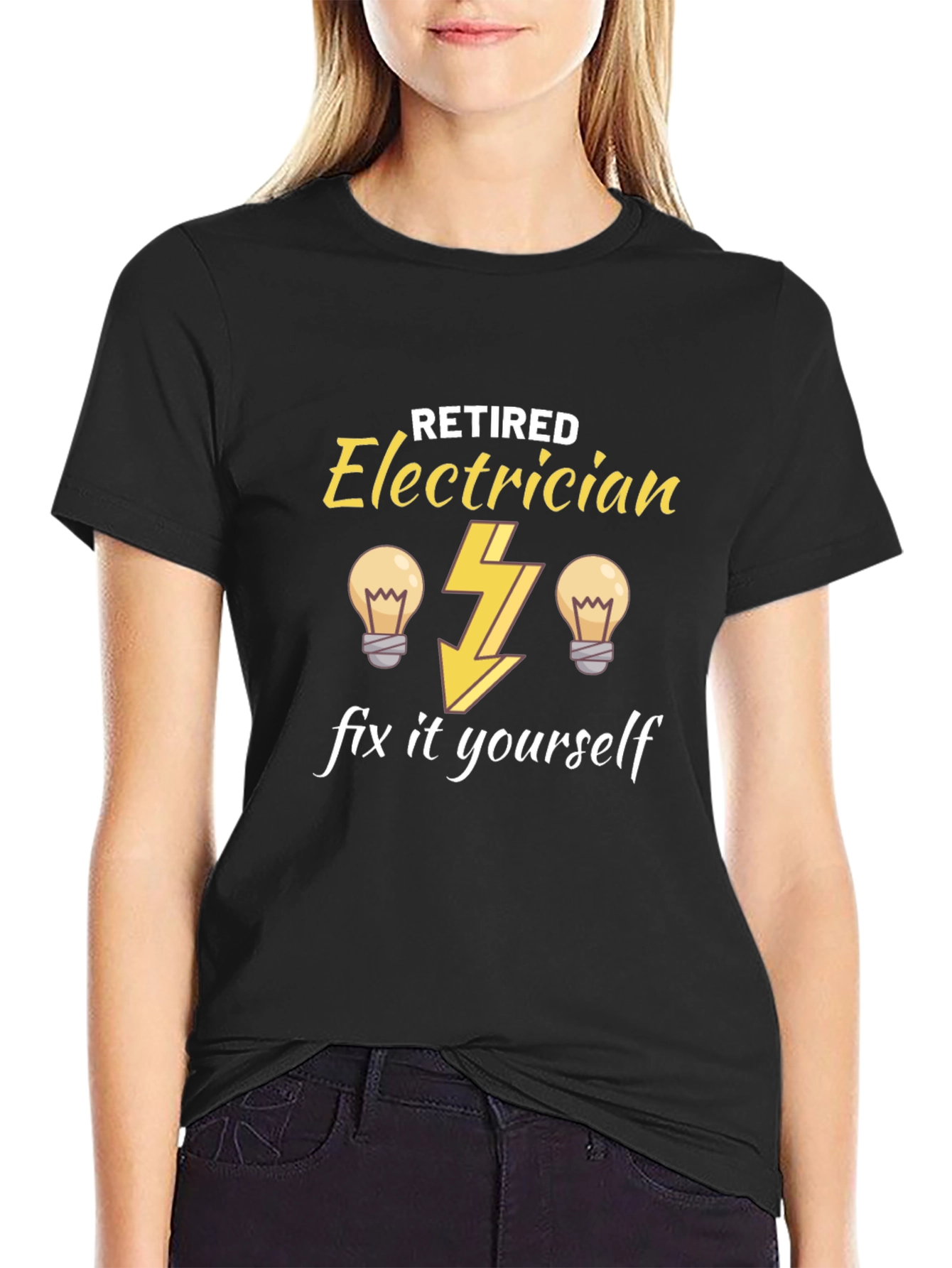 Retired Electrician T-Shirt - Funny DIY Gift
