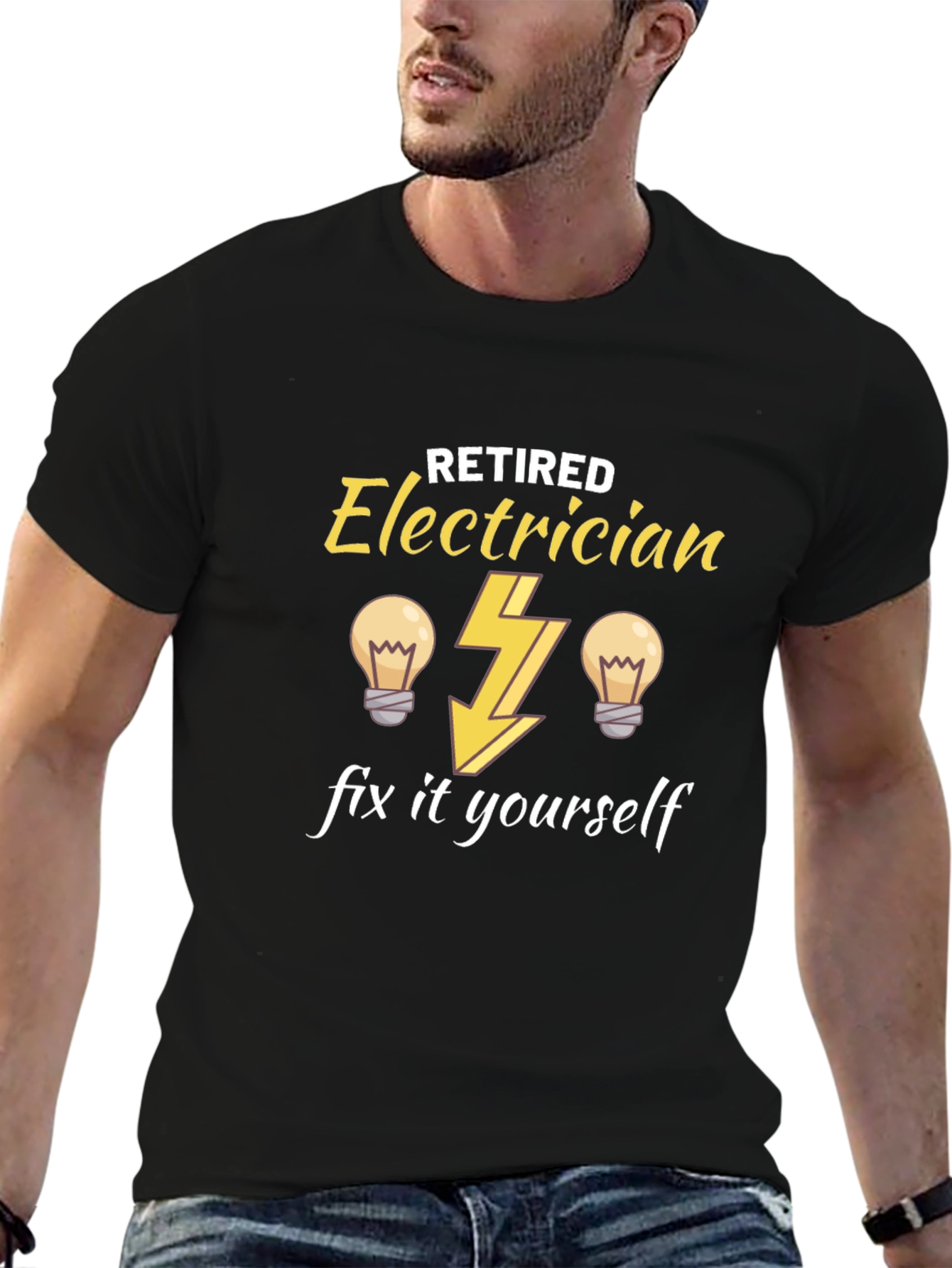 Retired Electrician T-Shirt - Funny DIY Gift