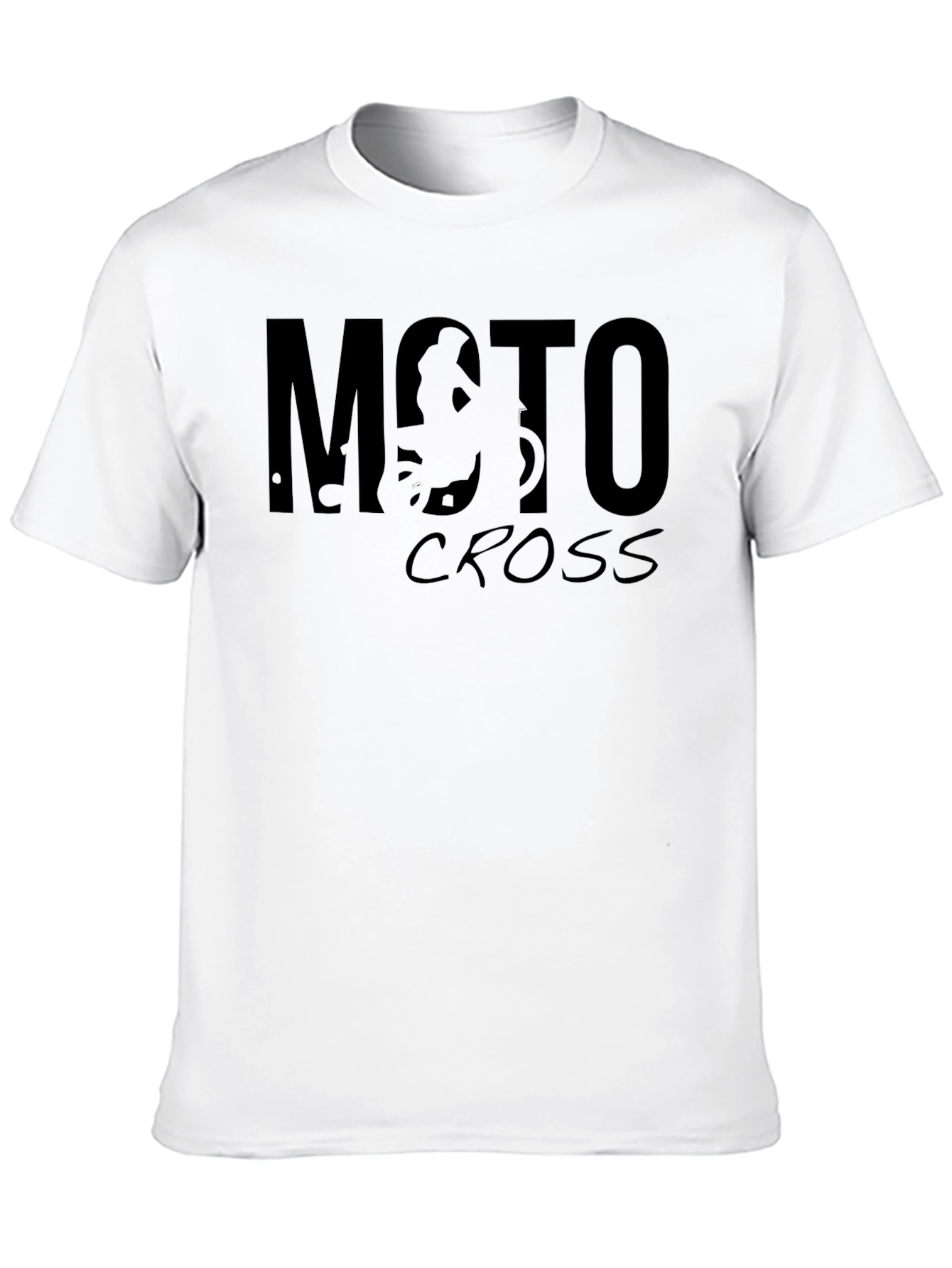 Moto Cross Graphic T-Shirt - Black
