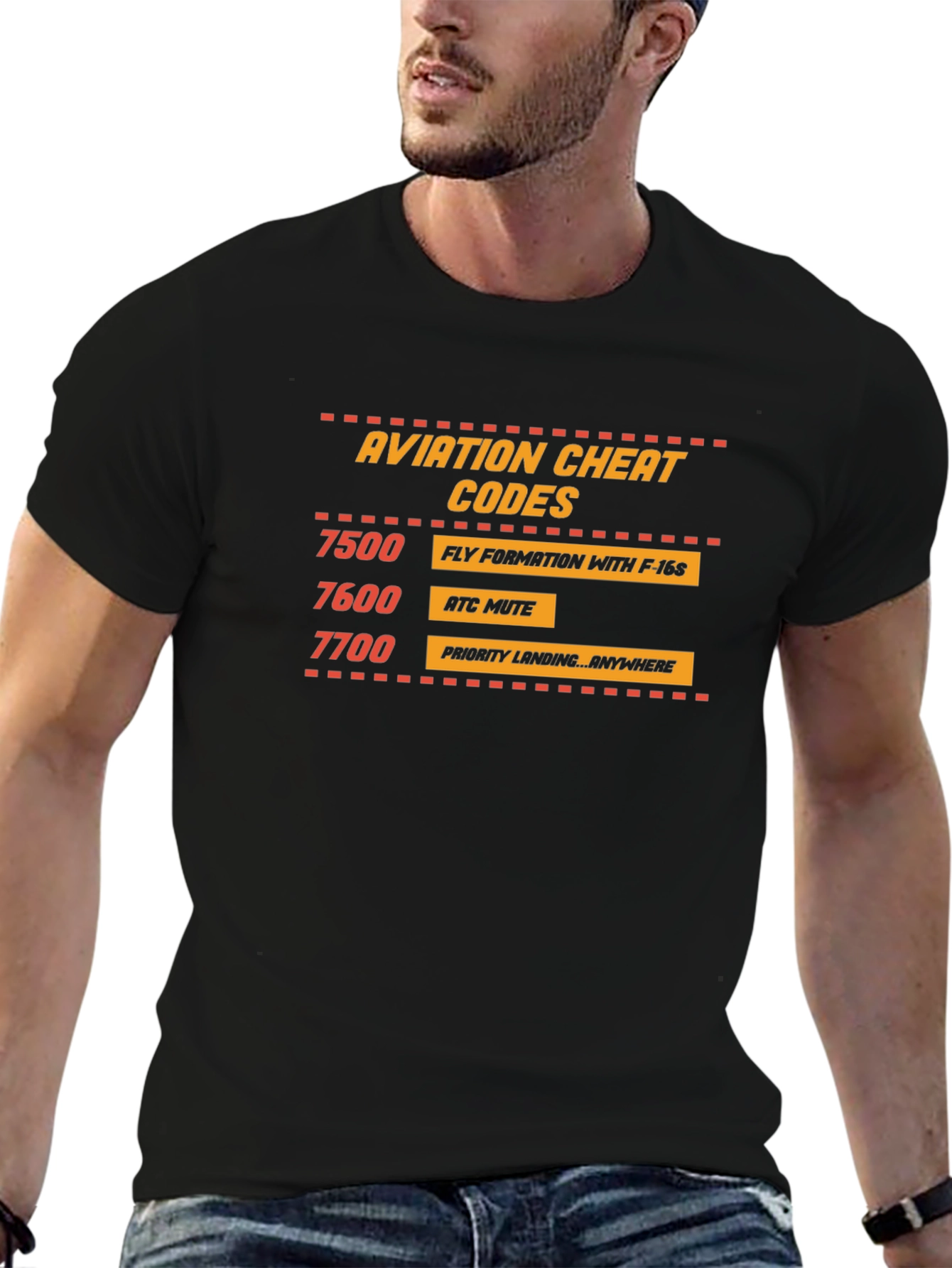 Aviation Cheat Codes T-Shirt - Pilot Humor