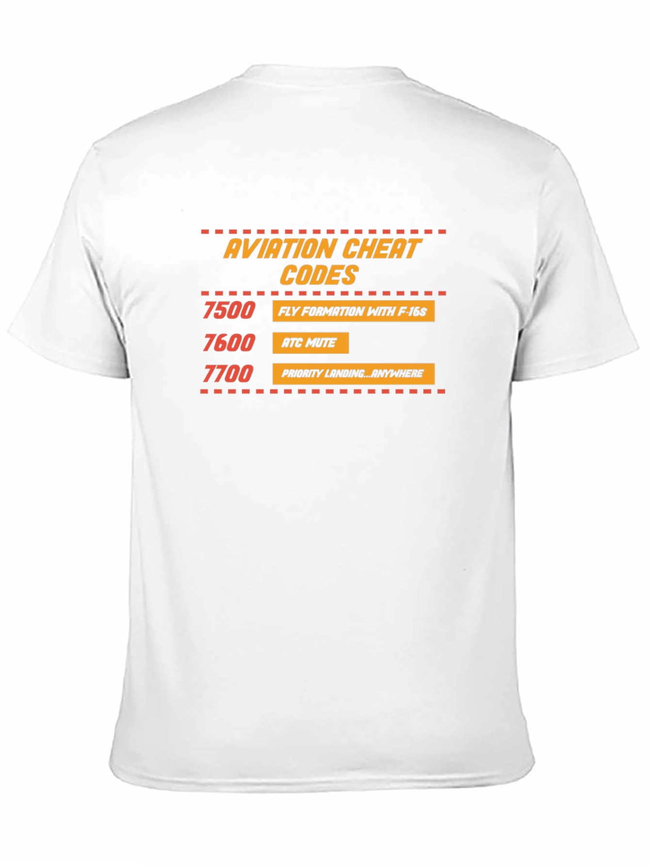 Aviation Cheat Codes T-Shirt - Pilot Humor