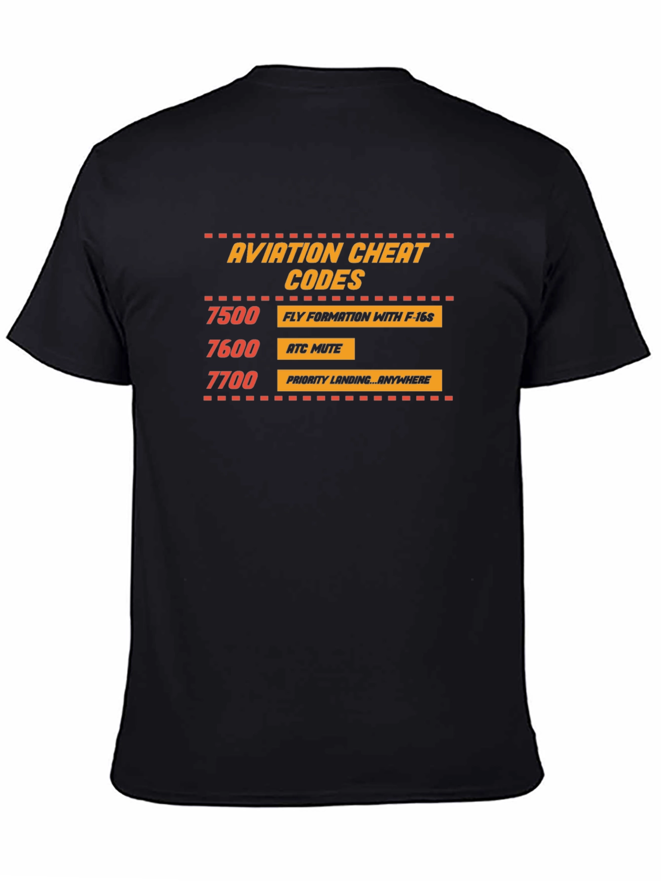 Aviation Cheat Codes T-Shirt - Pilot Humor