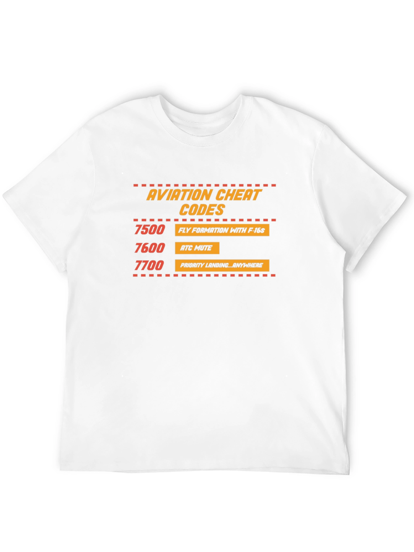Aviation Cheat Codes T-Shirt - Pilot Humor