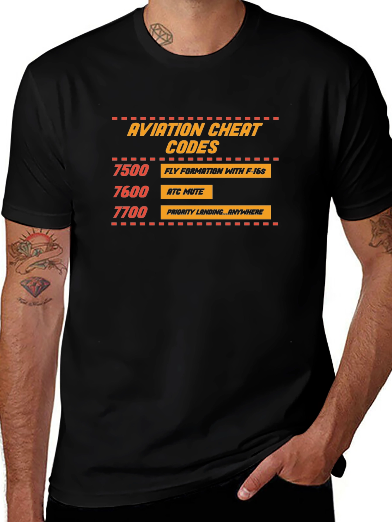 Aviation Cheat Codes T-Shirt - Pilot Humor