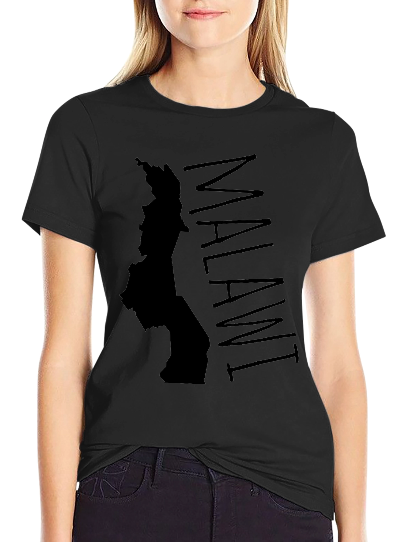 Malawi Map Graphic Tee - Black Country Pride Shirt