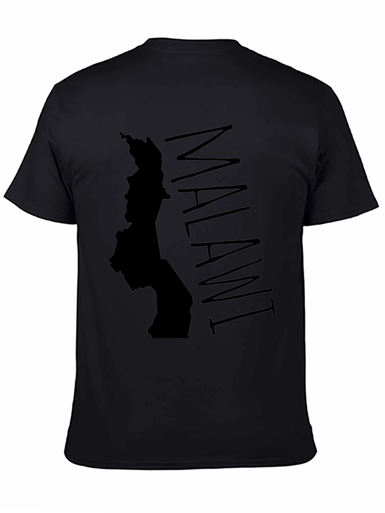 Malawi Map Graphic Tee - Black Country Pride Shirt