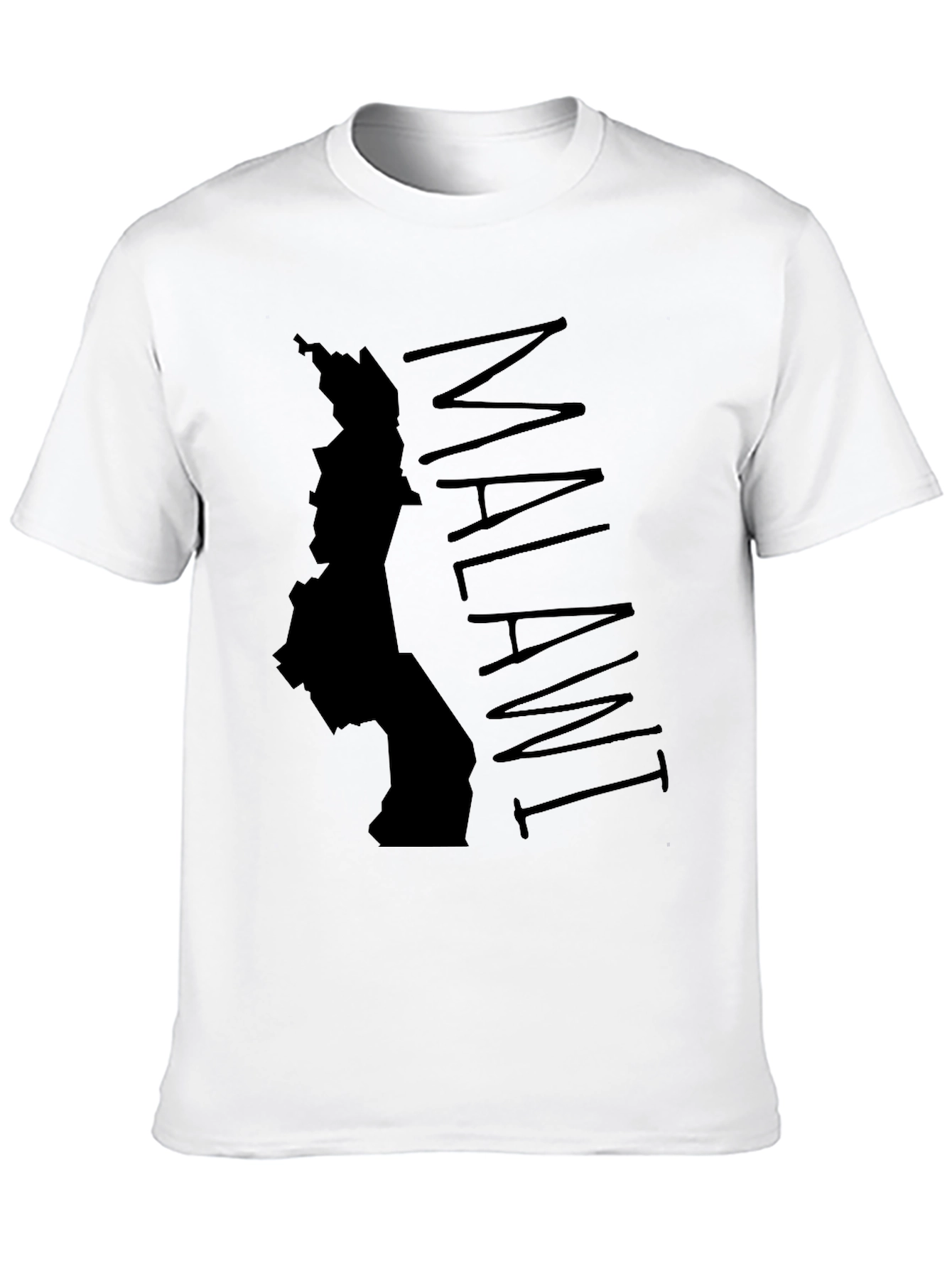 Malawi Map Graphic Tee - Black Country Pride Shirt