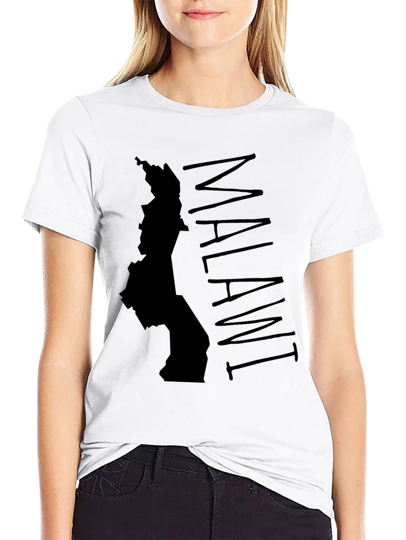 Malawi Map Graphic Tee - Black Country Pride Shirt