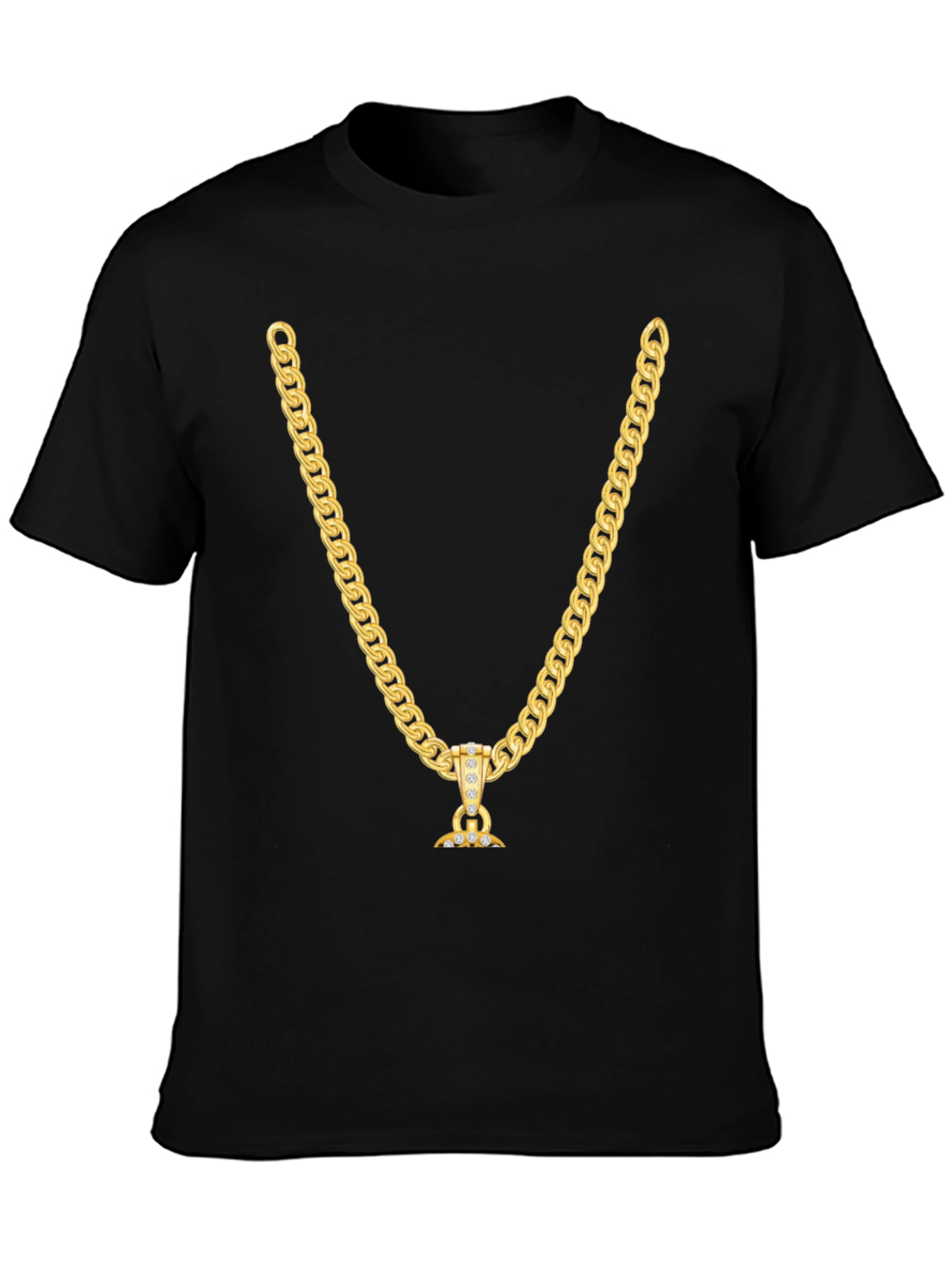 Gold Chain T-Shirt - Stylish Graphic Tee