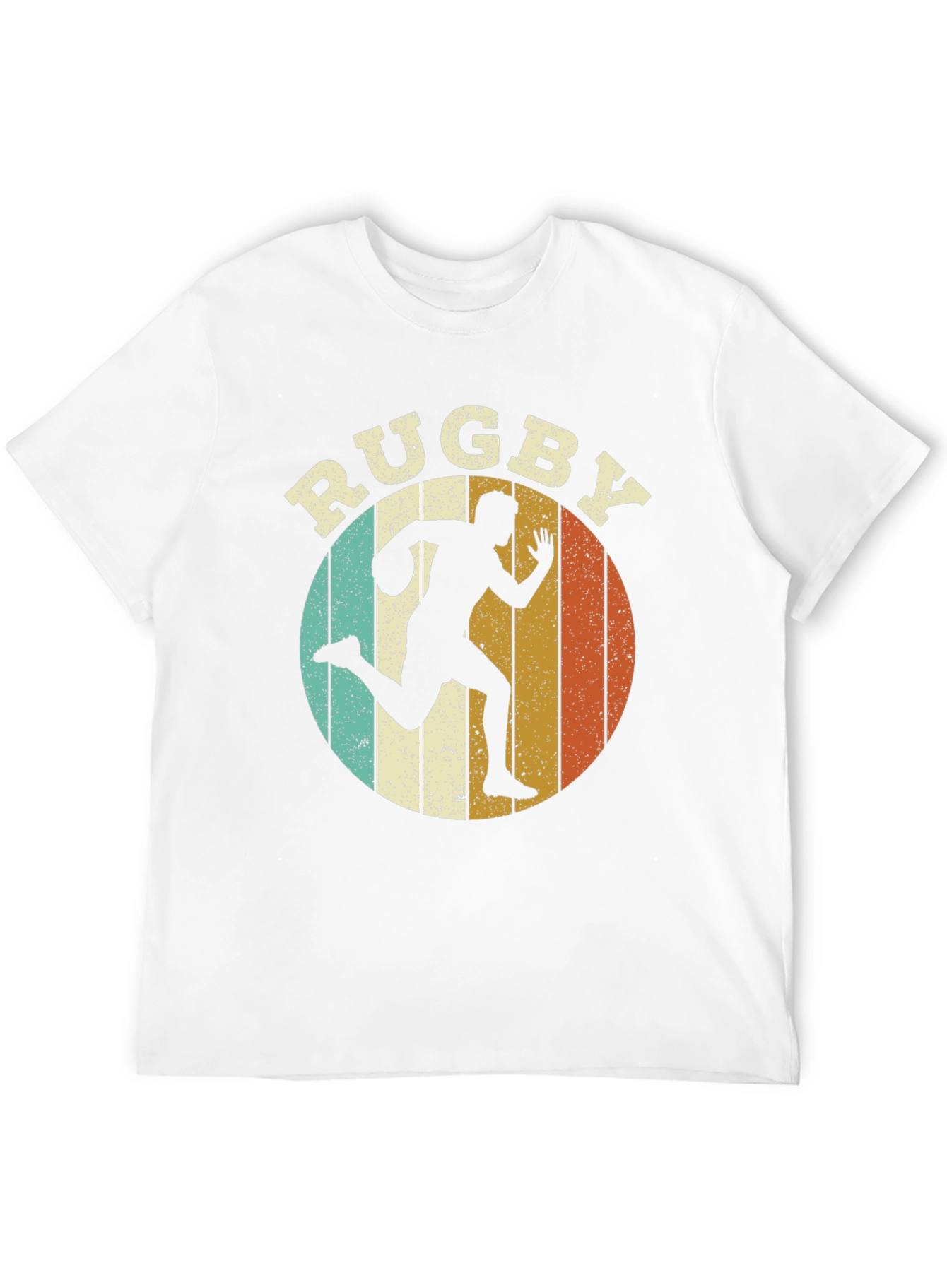 Retro Rugby Player Graphic Tee - Sporty Style