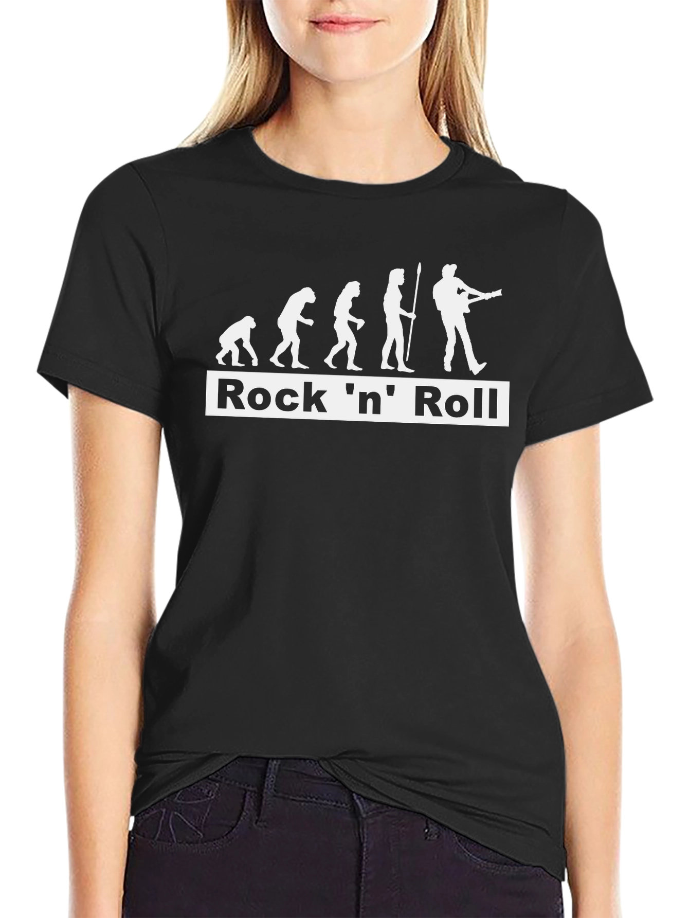 Rock n Roll Evolution T-Shirt - Funny Graphic Tee