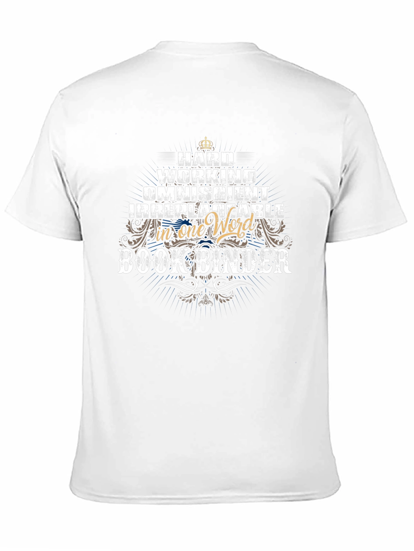 Hard Working Book Binder Graphic Tee