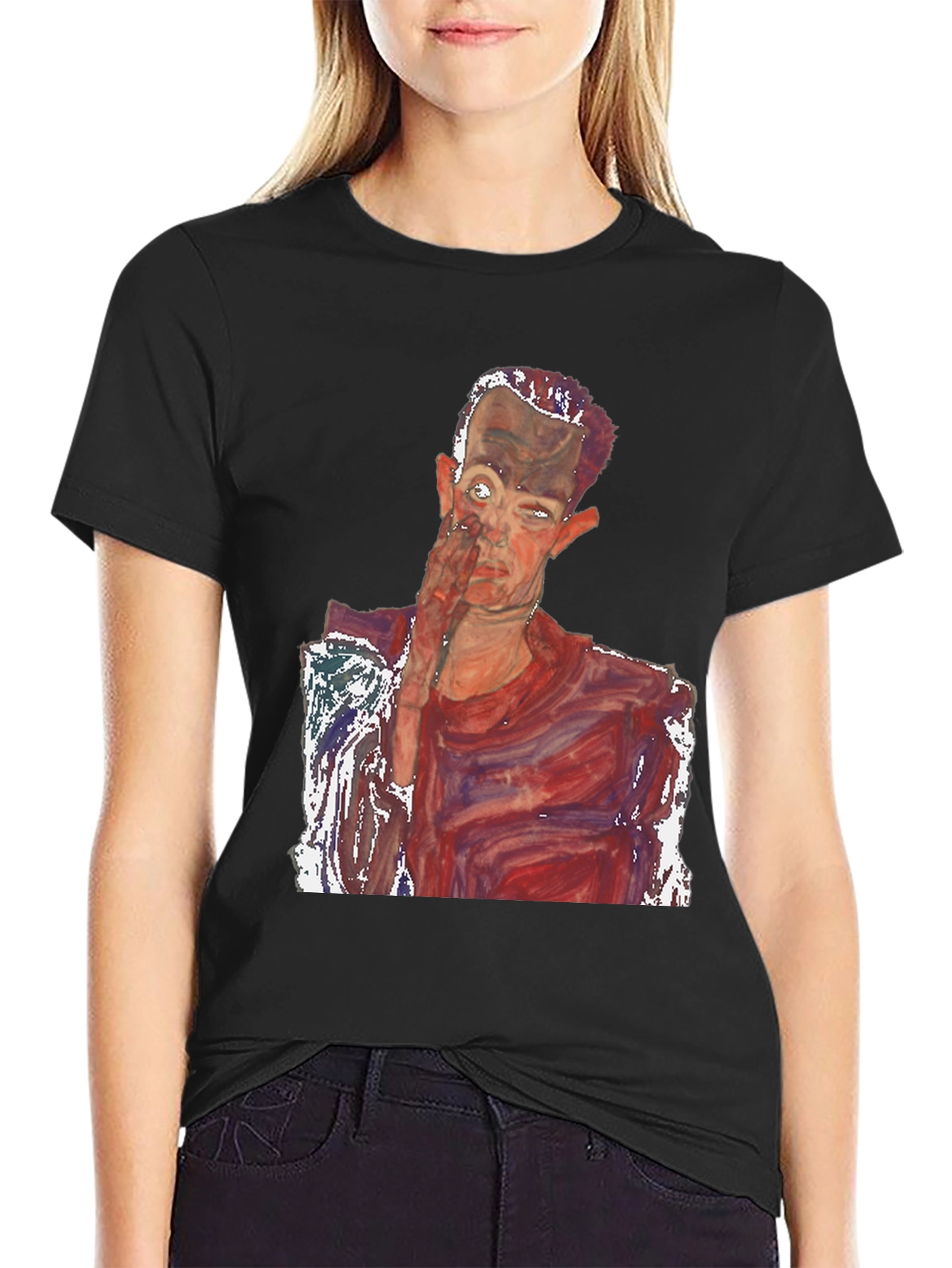 Egon Schiele Self Portrait Graphic Tee