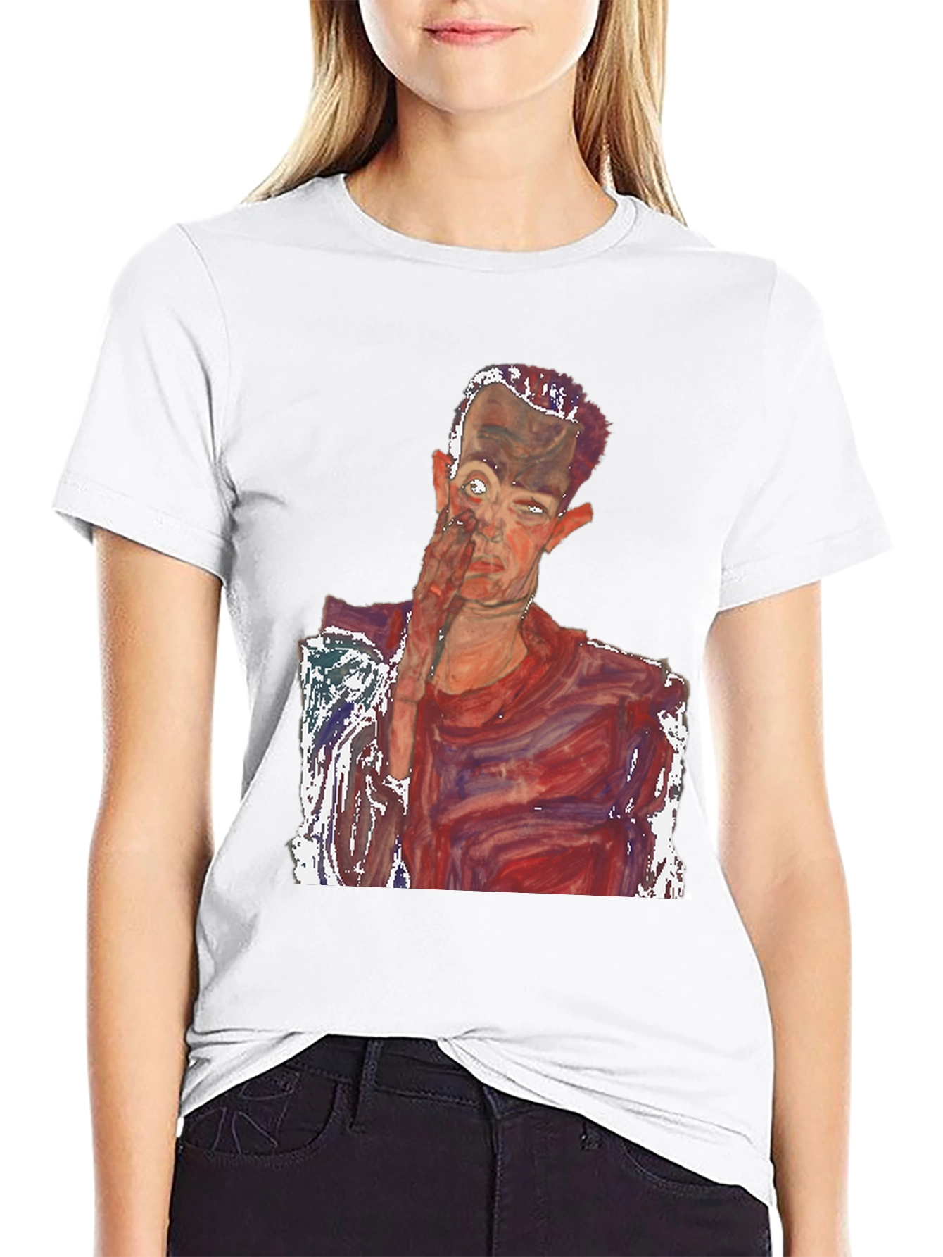 Egon Schiele Self Portrait Graphic Tee
