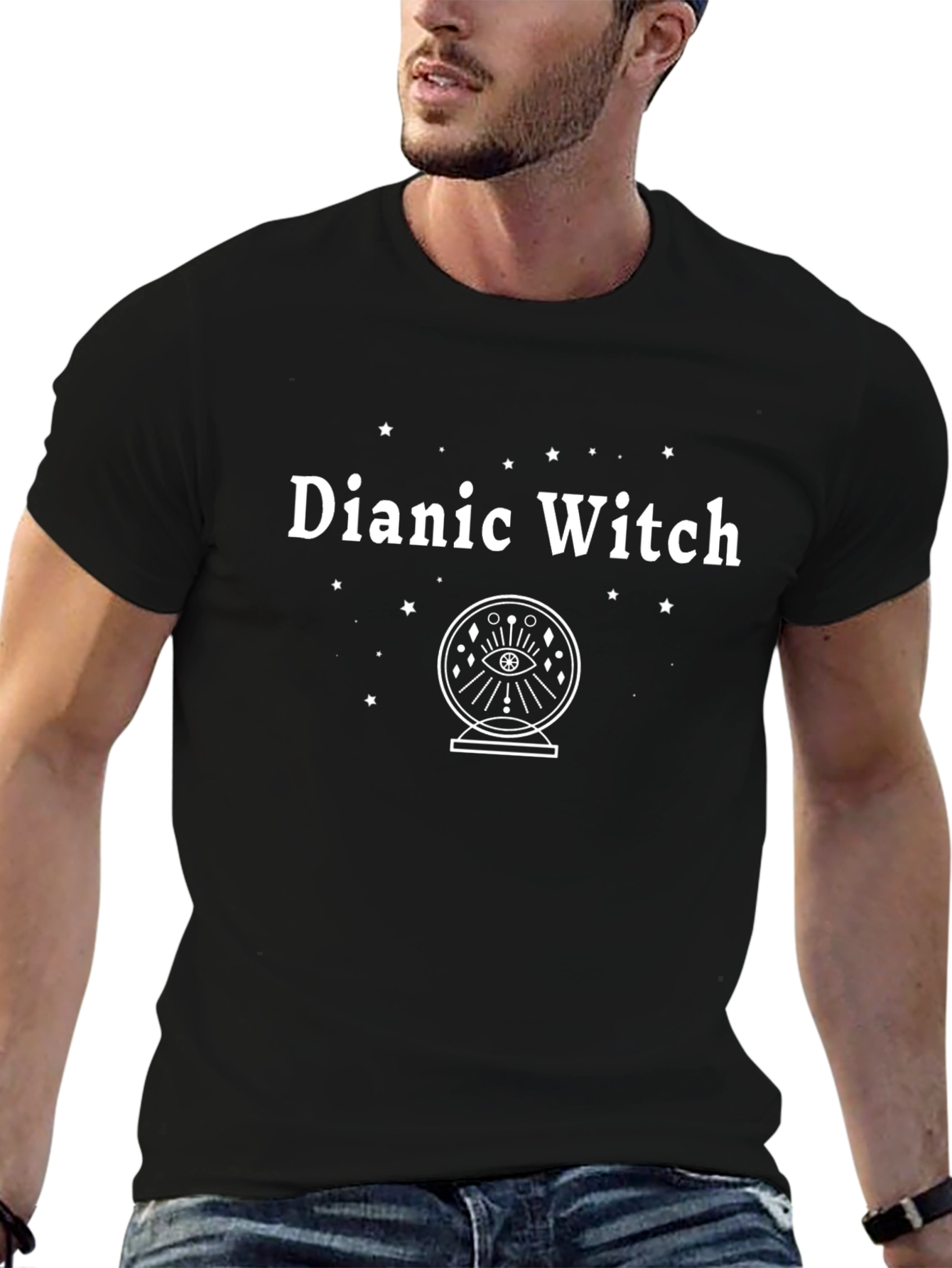 Dianic Witch T-Shirt - Crystal Ball Design