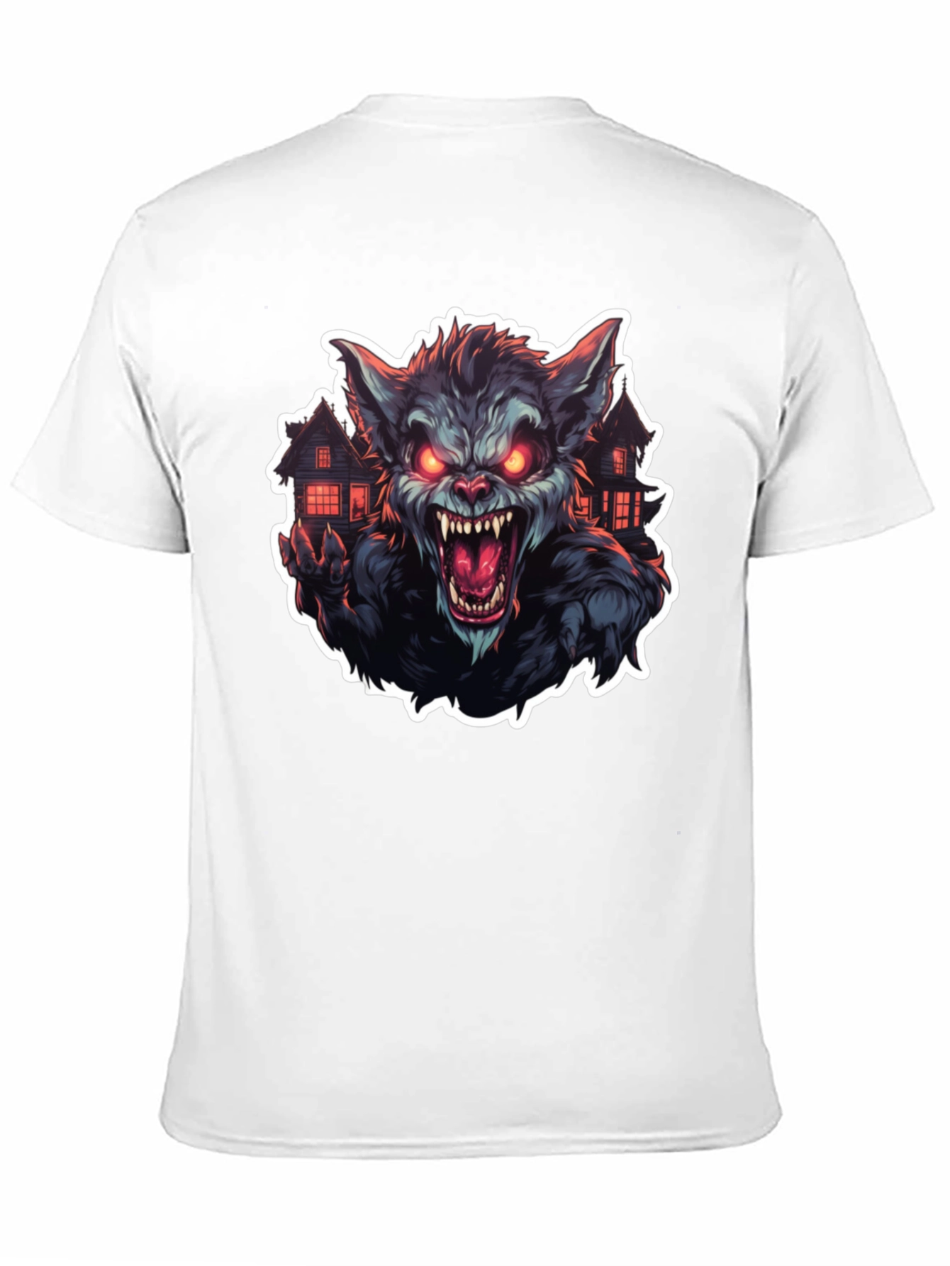 Werewolf Graphic Tee - Mens Black T-Shirt