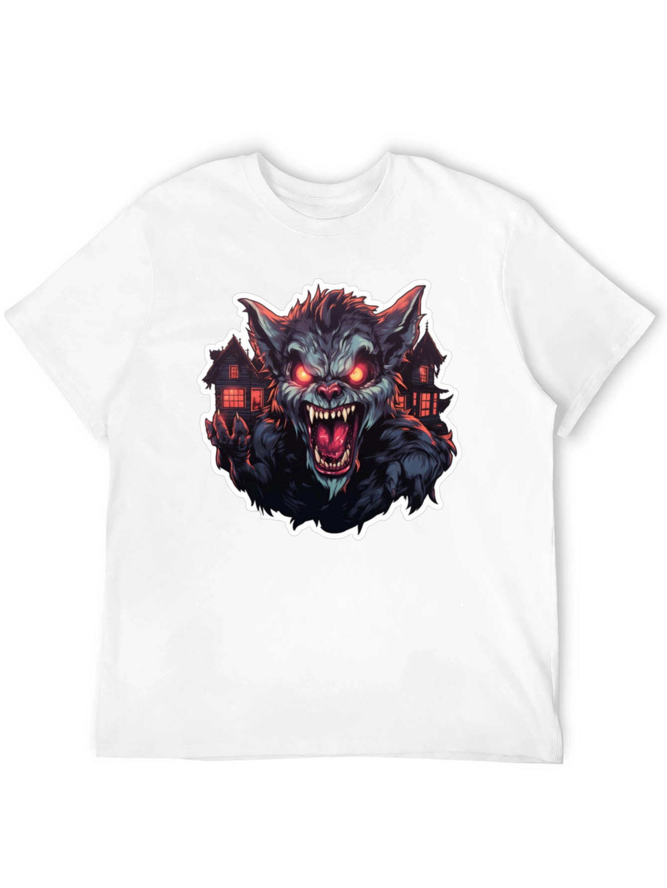 Werewolf Graphic Tee - Mens Black T-Shirt