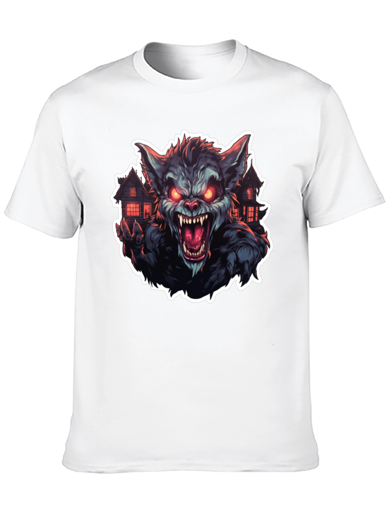 Werewolf Graphic Tee - Mens Black T-Shirt