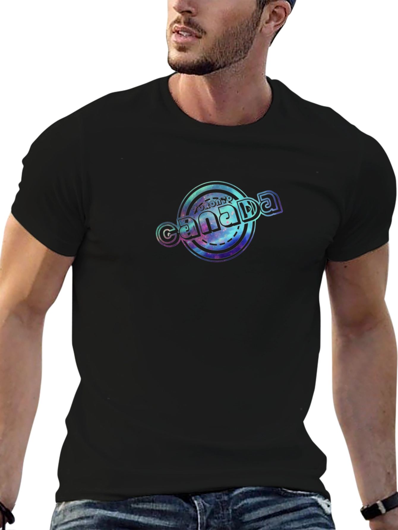 Toronto Canada Graphic Black T-Shirt